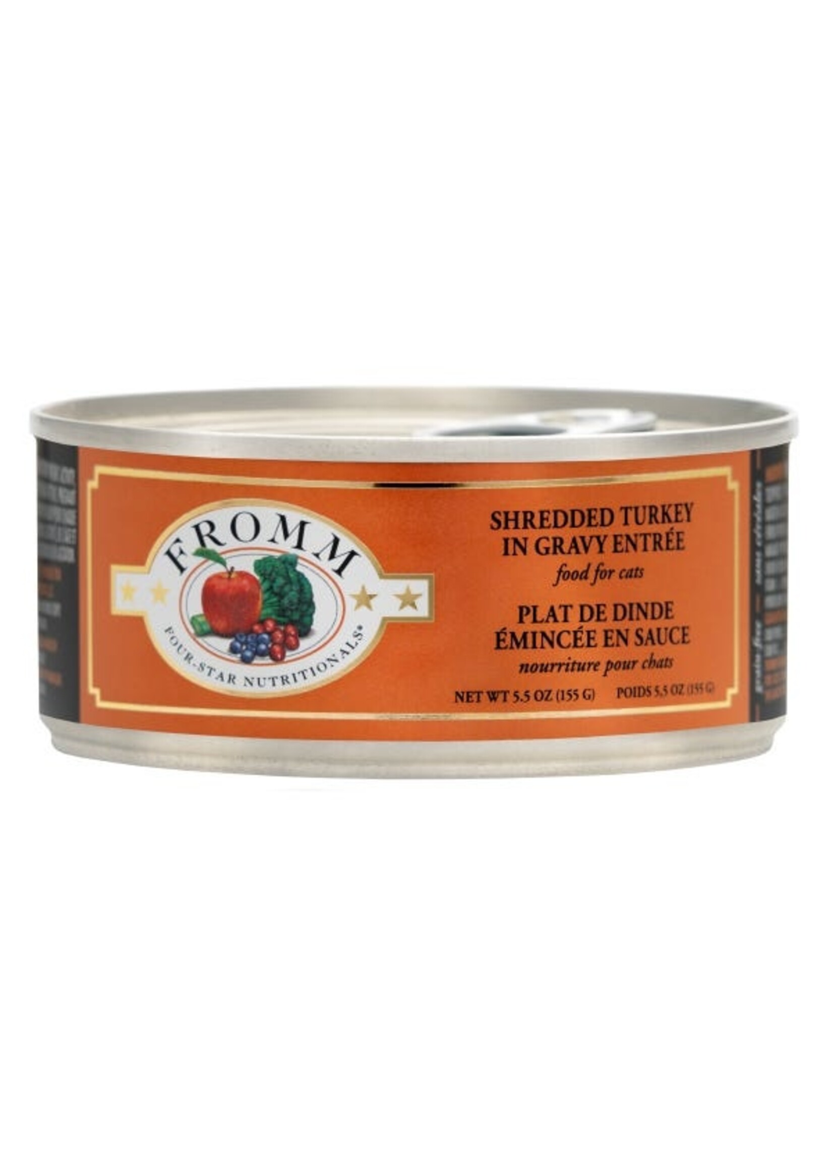 Fromm Family Pet Food Fromm Cat Four-Star Shredded Turkey in Gravy Entree 5.5oz