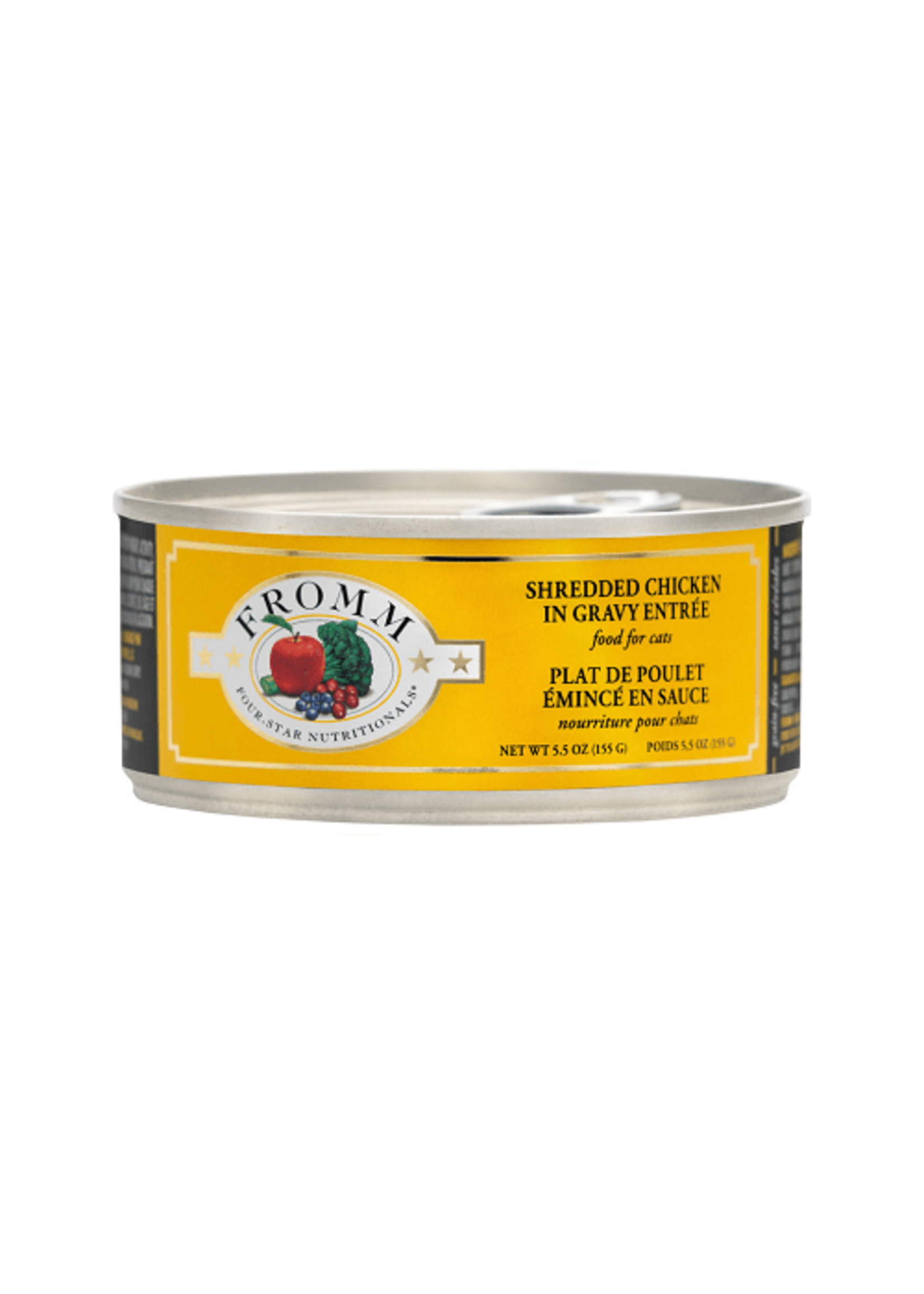 Fromm Family Pet Food Fromm Cat Four-Star Shredded Chicken in Gravy Entree 5.5oz