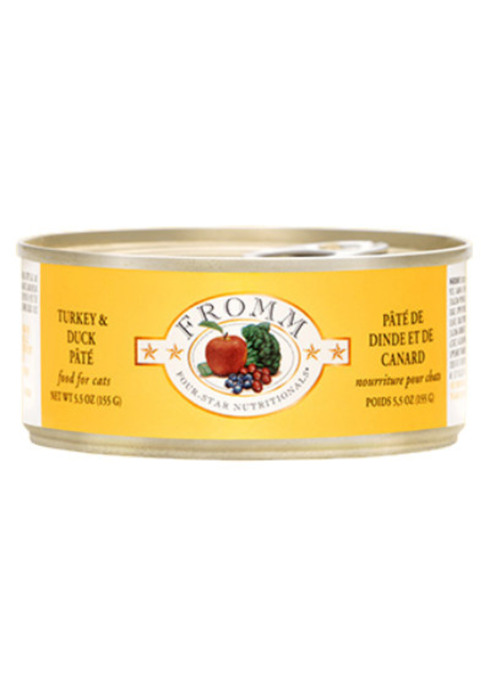 Fromm Family Pet Food Fromm Cat Four-Star Turkey & Duck Pate 5.5oz