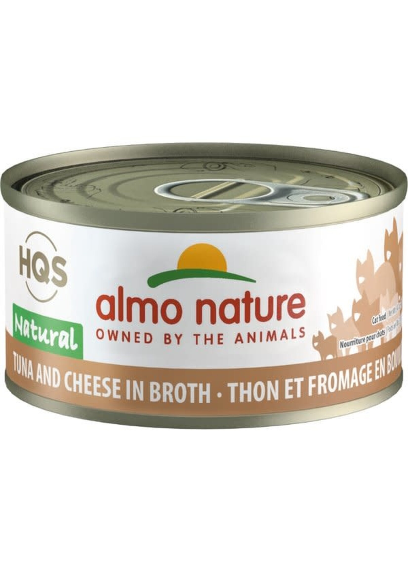 almo Nature Almo Nature Cat HQS Natural Tuna & Cheese in Broth 70gm