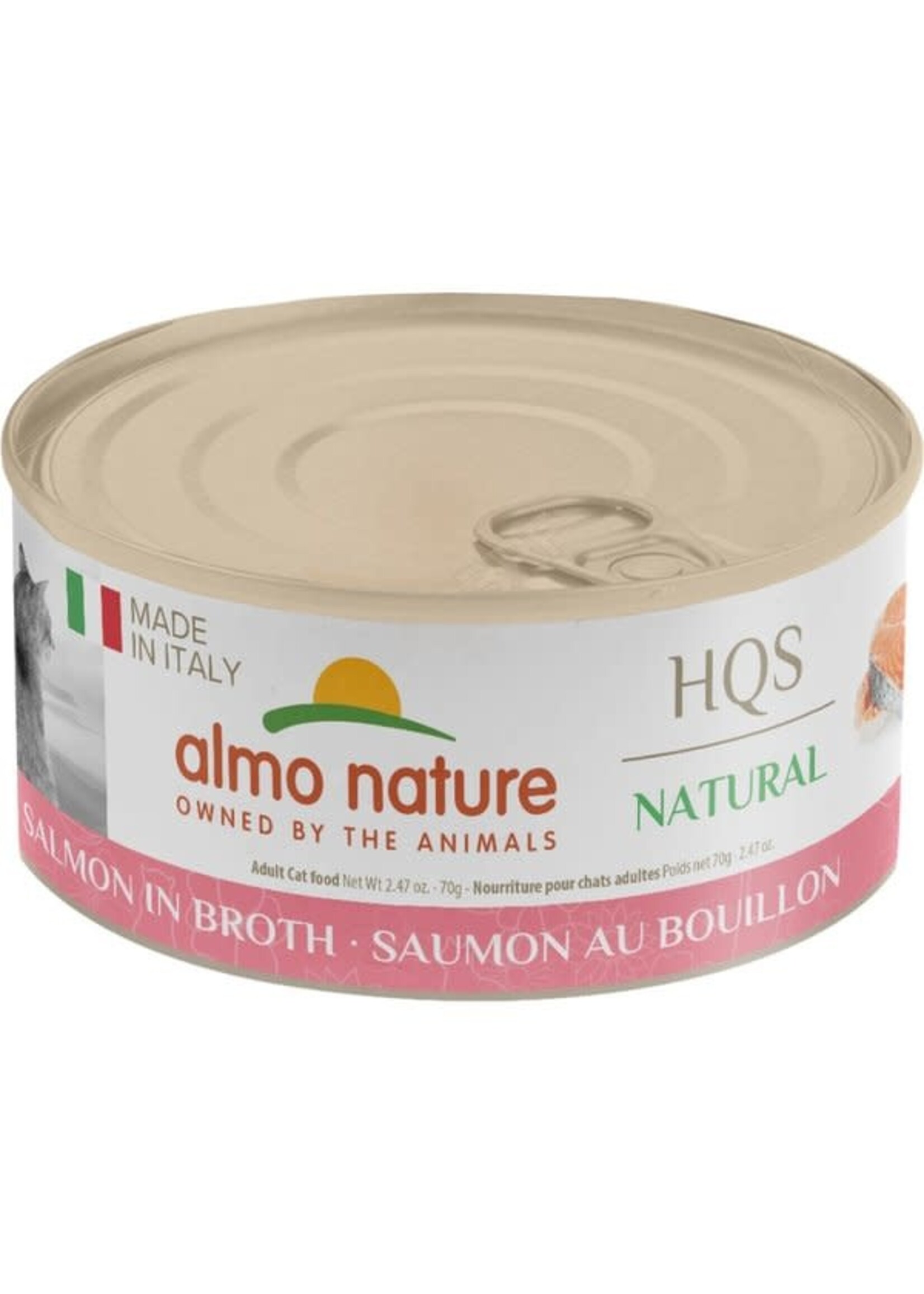 almo Nature Almo Nature Cat HQS Natural Salmon in Broth 70gm