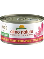 almo Nature Almo Nature Cat HQS Natural Chicken & Liver in Broth 24/70gm