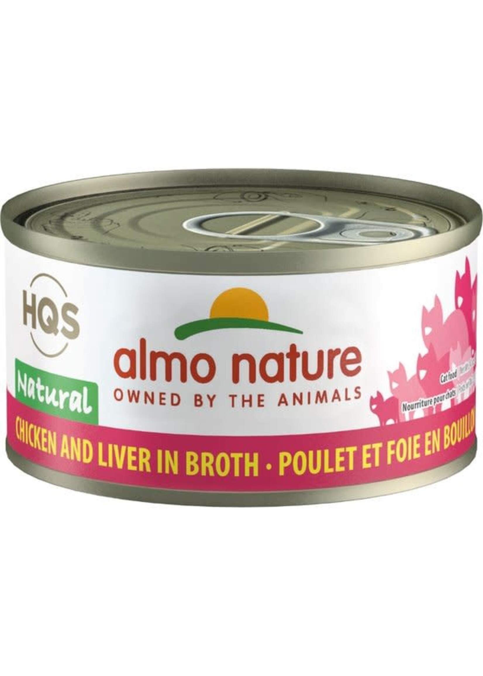 almo Nature Almo Nature Cat HQS Natural Chicken & Liver in Broth 24/70gm