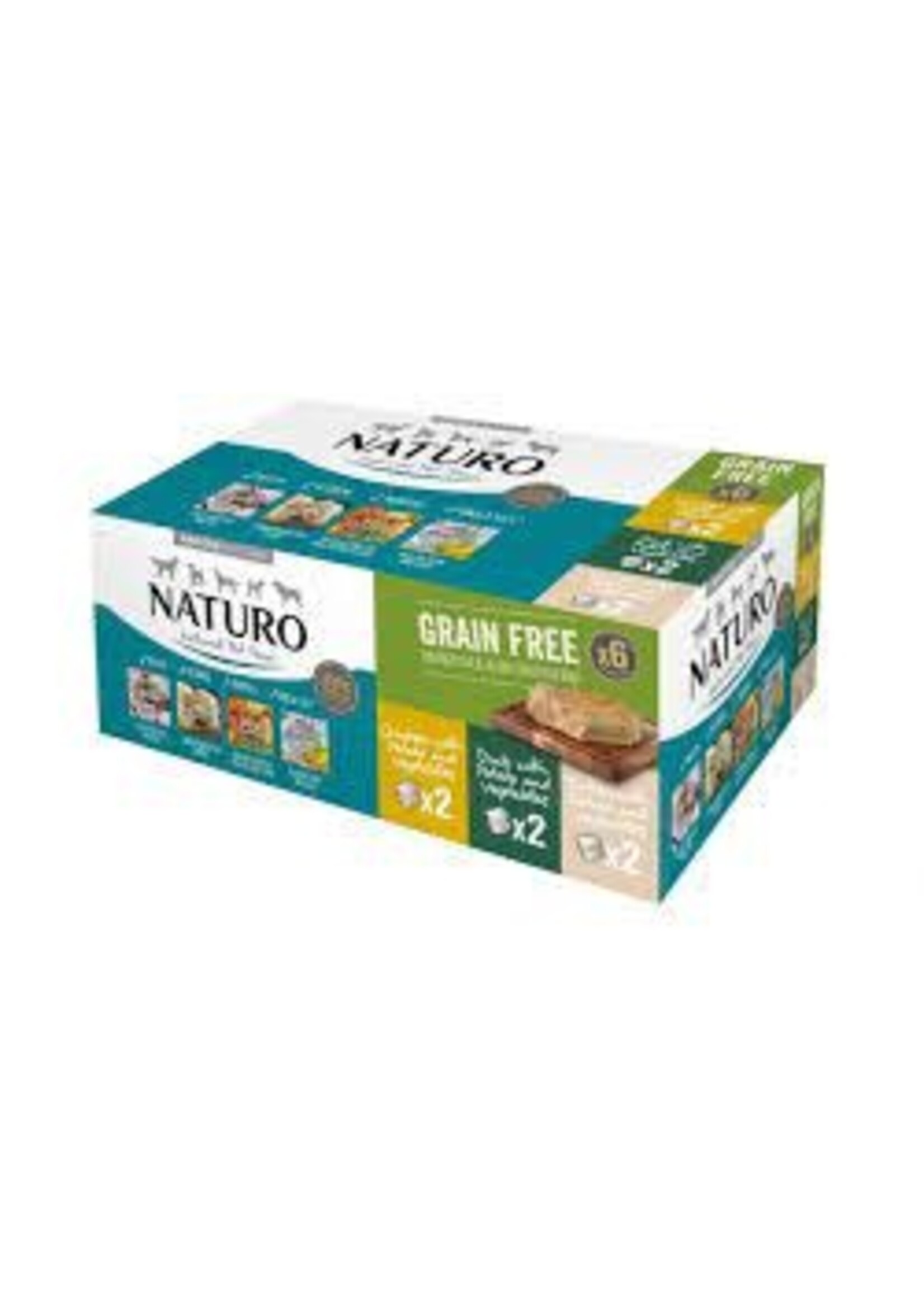 Naturo Naturo Dog Trays Variety Pack Grain Free 6pack