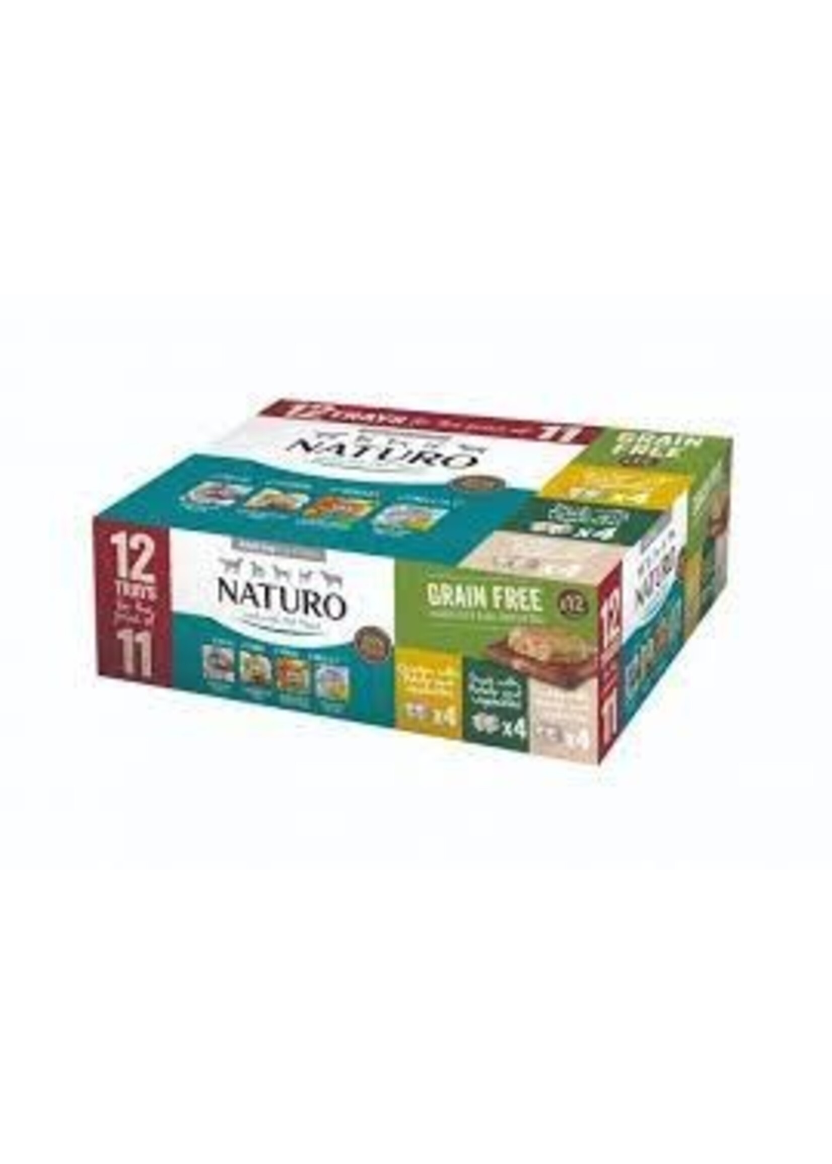 Naturo Naturo Dog Trays Variety Pack Grain Free 400g 12pack