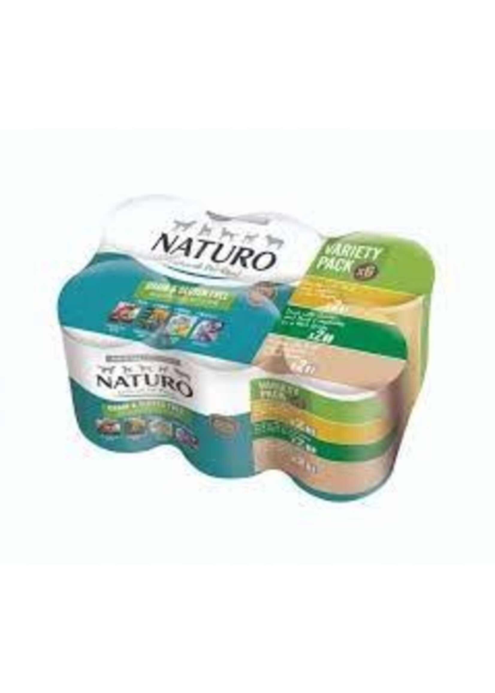 Naturo Naturo dog Cans Variety Pack Grain Free 390g 6pack
