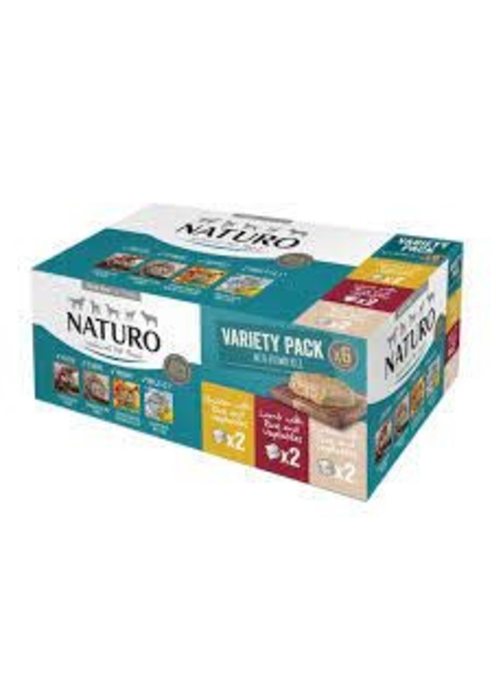 Naturo Naturo Dog Variety Pack w/ Rice 400g 6pack
