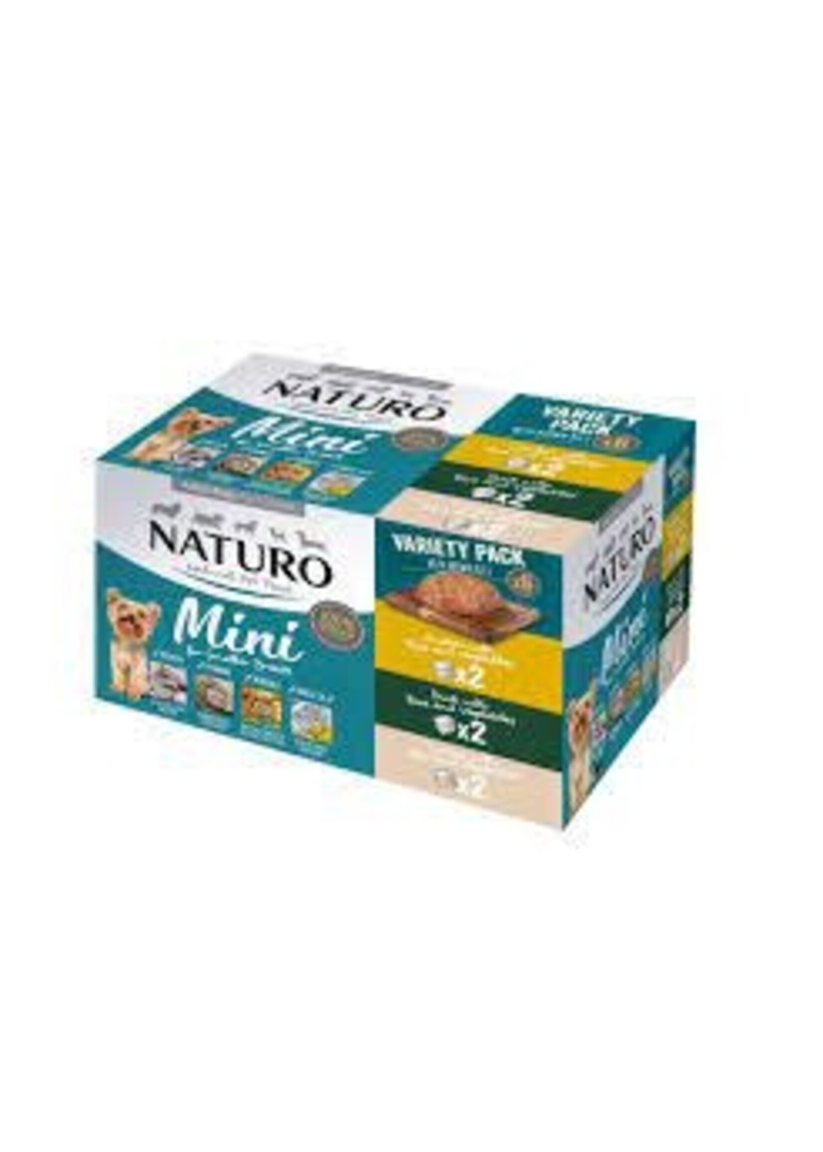 Naturo Naturo Dog Adult Mini Variety Pack Chicken, Duck & Turkey 150g 6pack