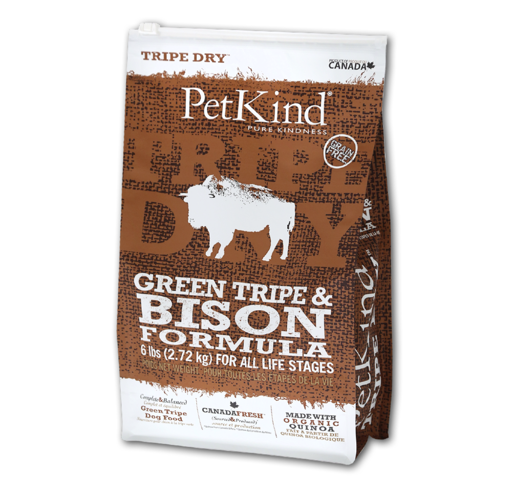 Petkind Dog Green Tripe & Bison Formula The Lloydminster Pet Pad Inc.