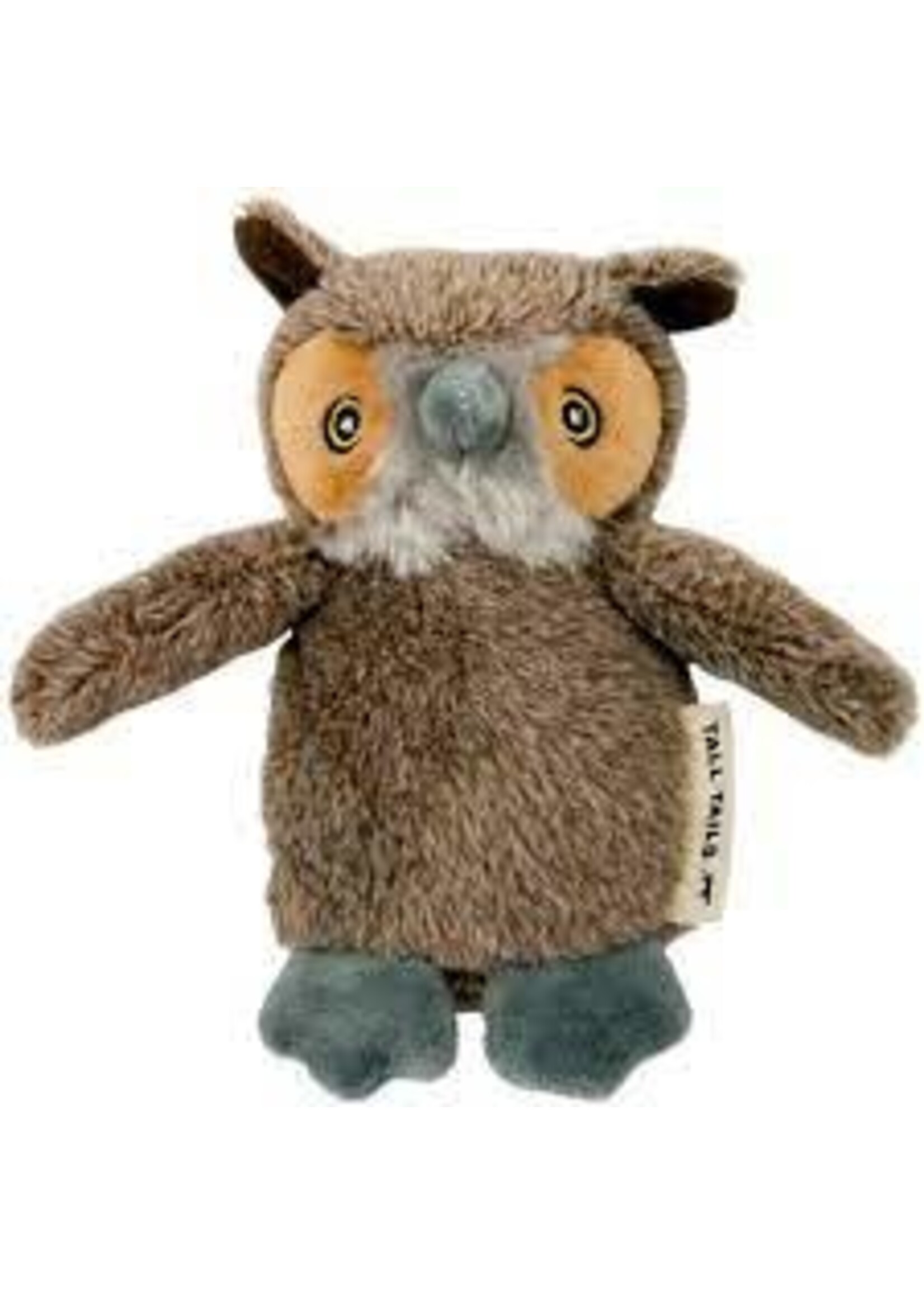 Tall Tails Tall Tails Plush Owl Squeaker Toy 5in