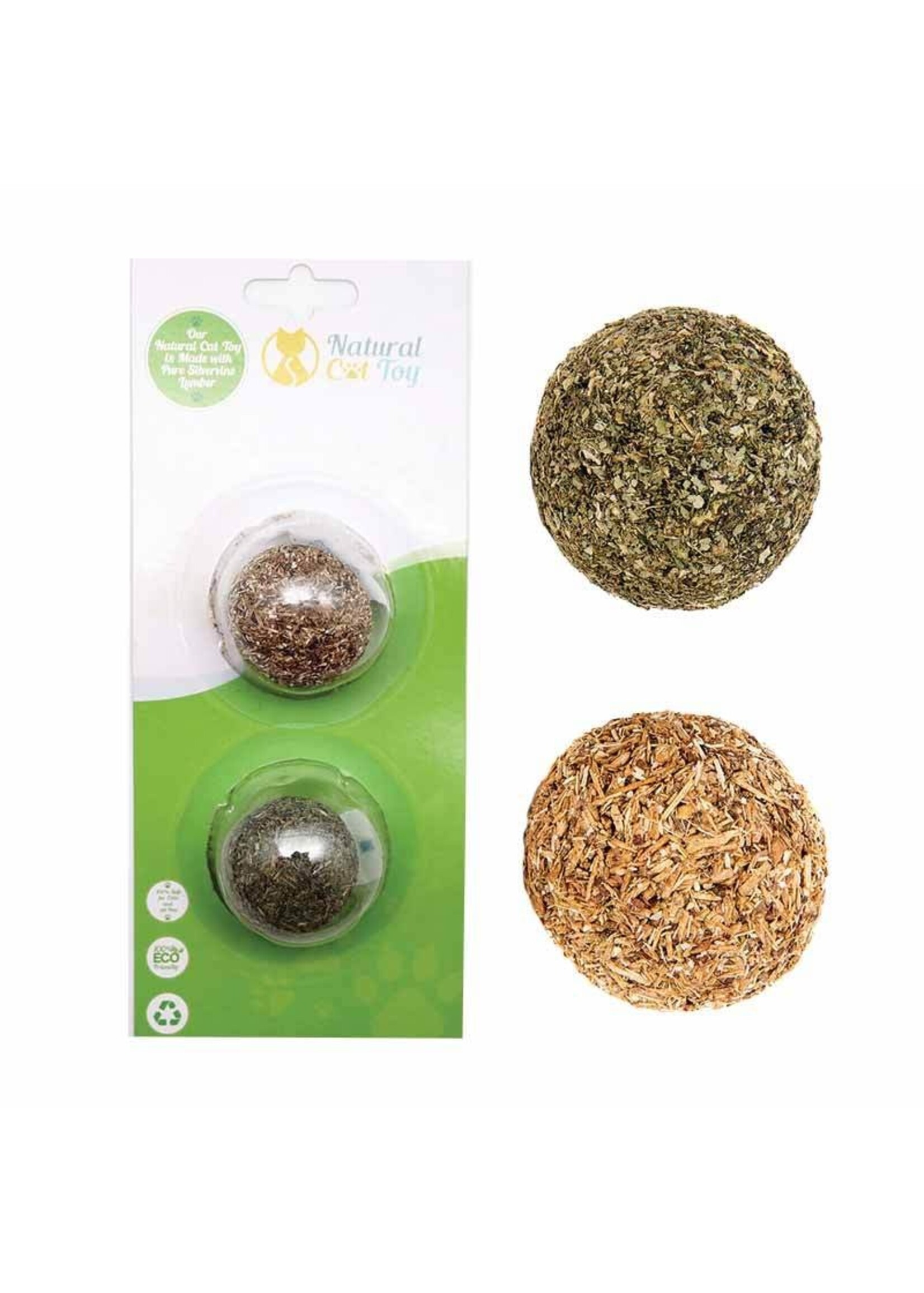 Natural Cat Toy Natural Cat Toy Catnip / Silver Vine Fitness Ball Combi Pack