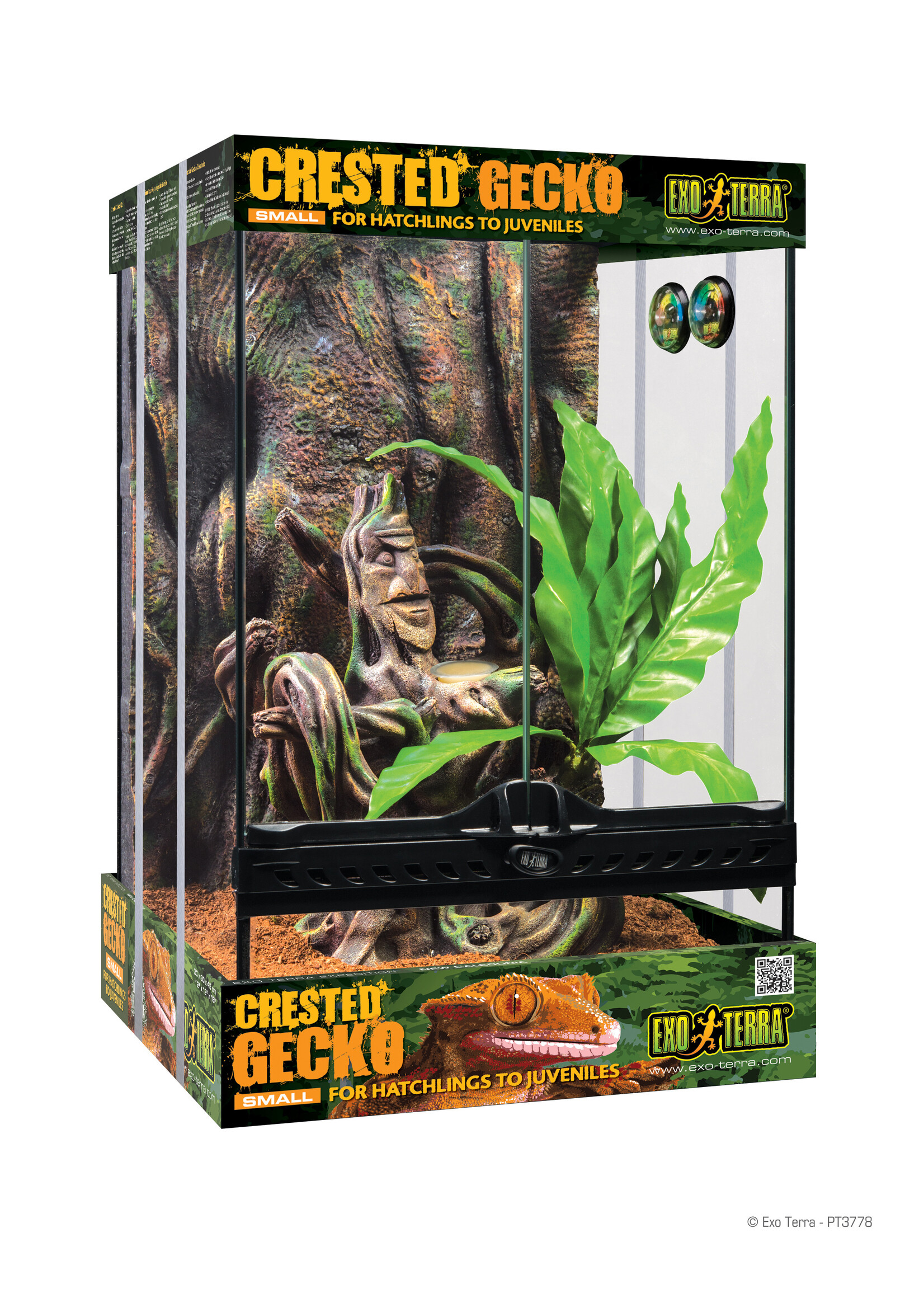 Exo Terra Exo Terra Crested Gecko Habitat Starter Kit Small 12x12x18"