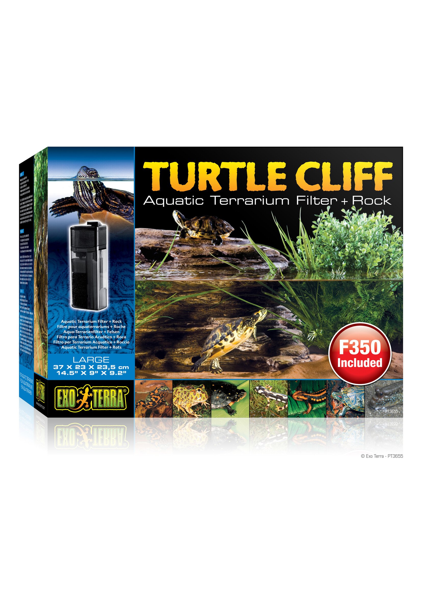 Exo Terra Exo Terra Turtle Cliff Aquatic Terrarium Filter + Rock