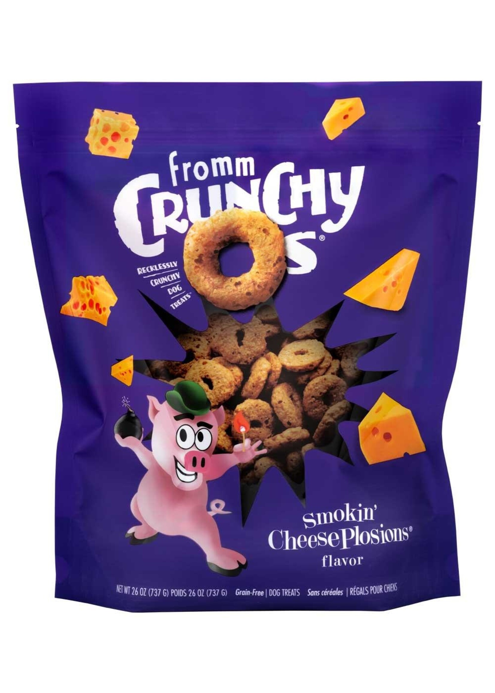 Fromm Family Pet Food Fromm Dog Crunchy Os GF Smokin' CheesePlosions