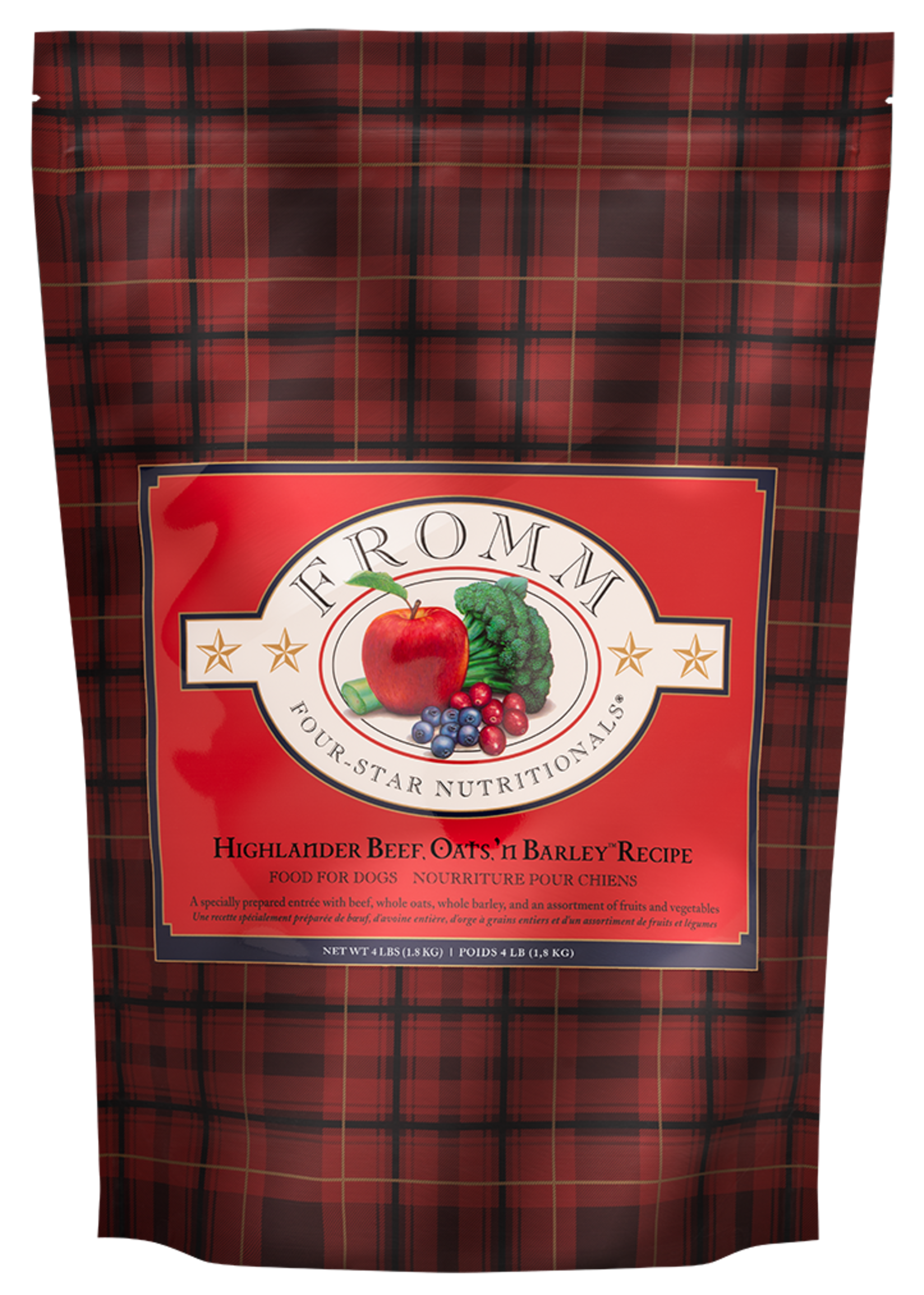 Fromm Family Pet Food Fromm Dog Four-Star Highlander Beef Oats 'n Barley