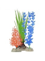 Tetra Tetra GloFish Plant Multi Pack 3pk SM Orange/MD Green/LG Blue