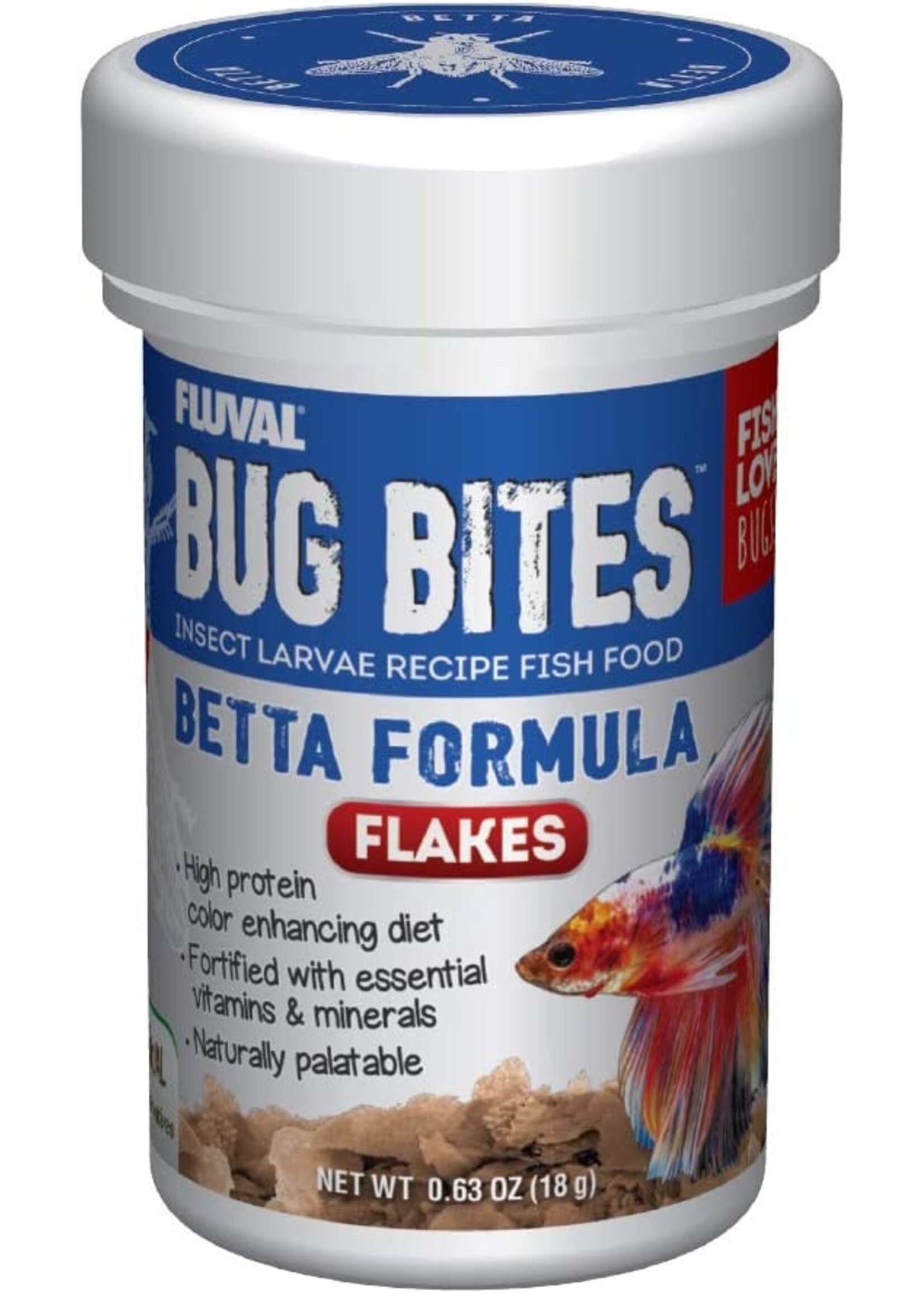 Fluval Fluval Bug Bites Betta Flake 18g