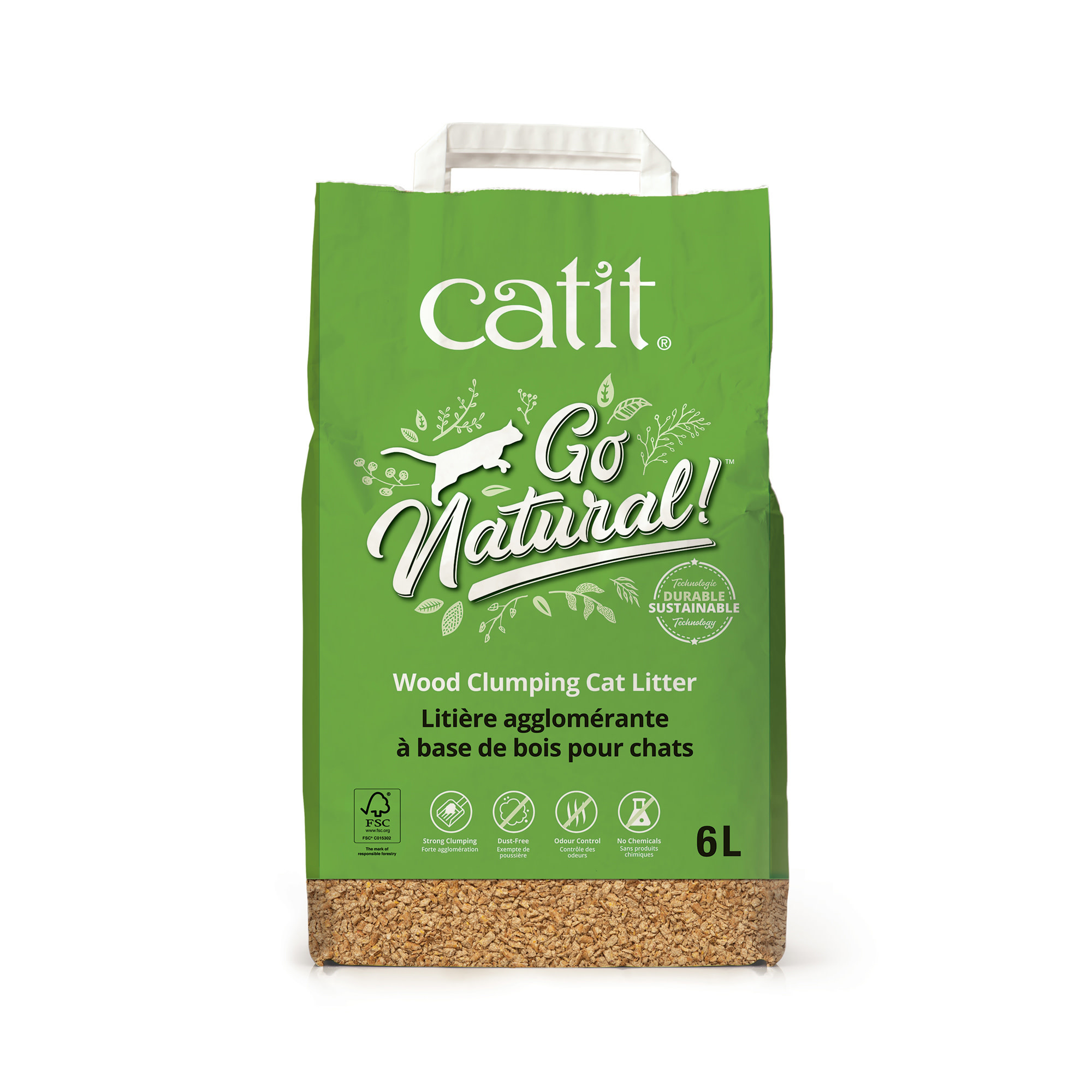 Catit Go Natural! Wood Clumping Cat Litter The Lloydminster Pet Pad Inc.