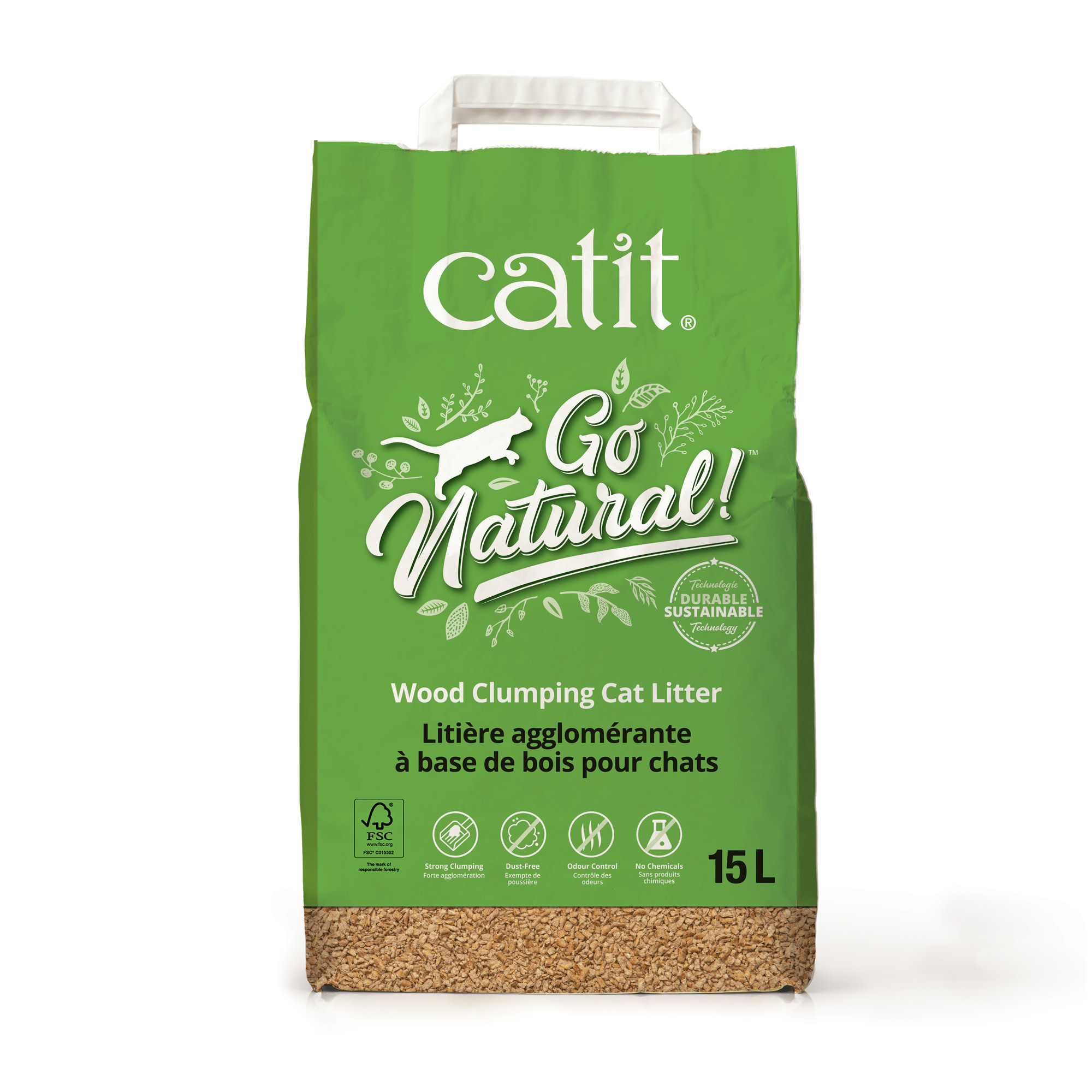 Catit Go Natural! Wood Clumping Cat Litter The Lloydminster Pet Pad Inc.