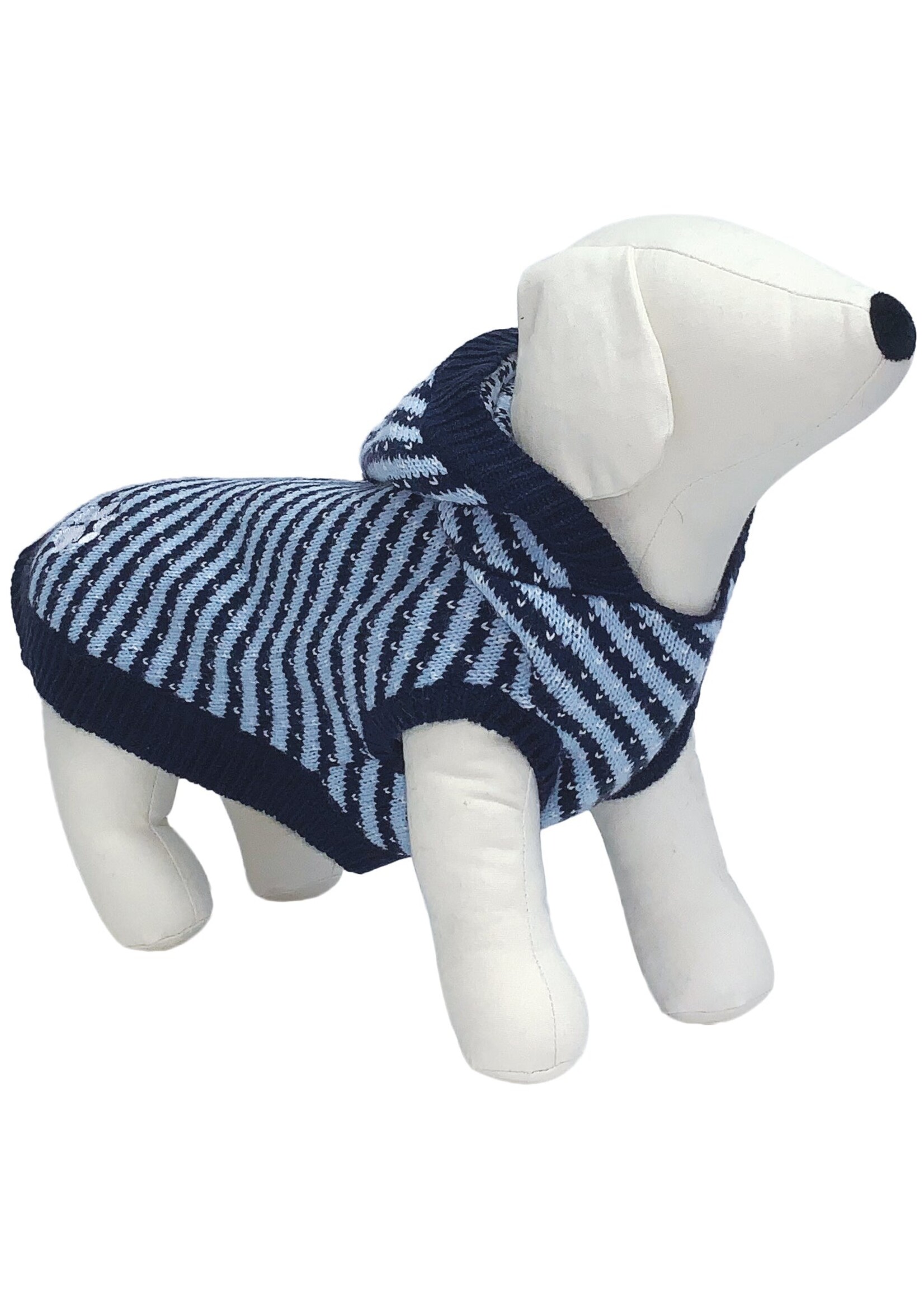 Doggie Q Doggie-Q Faded Denim Hoodie Sweater