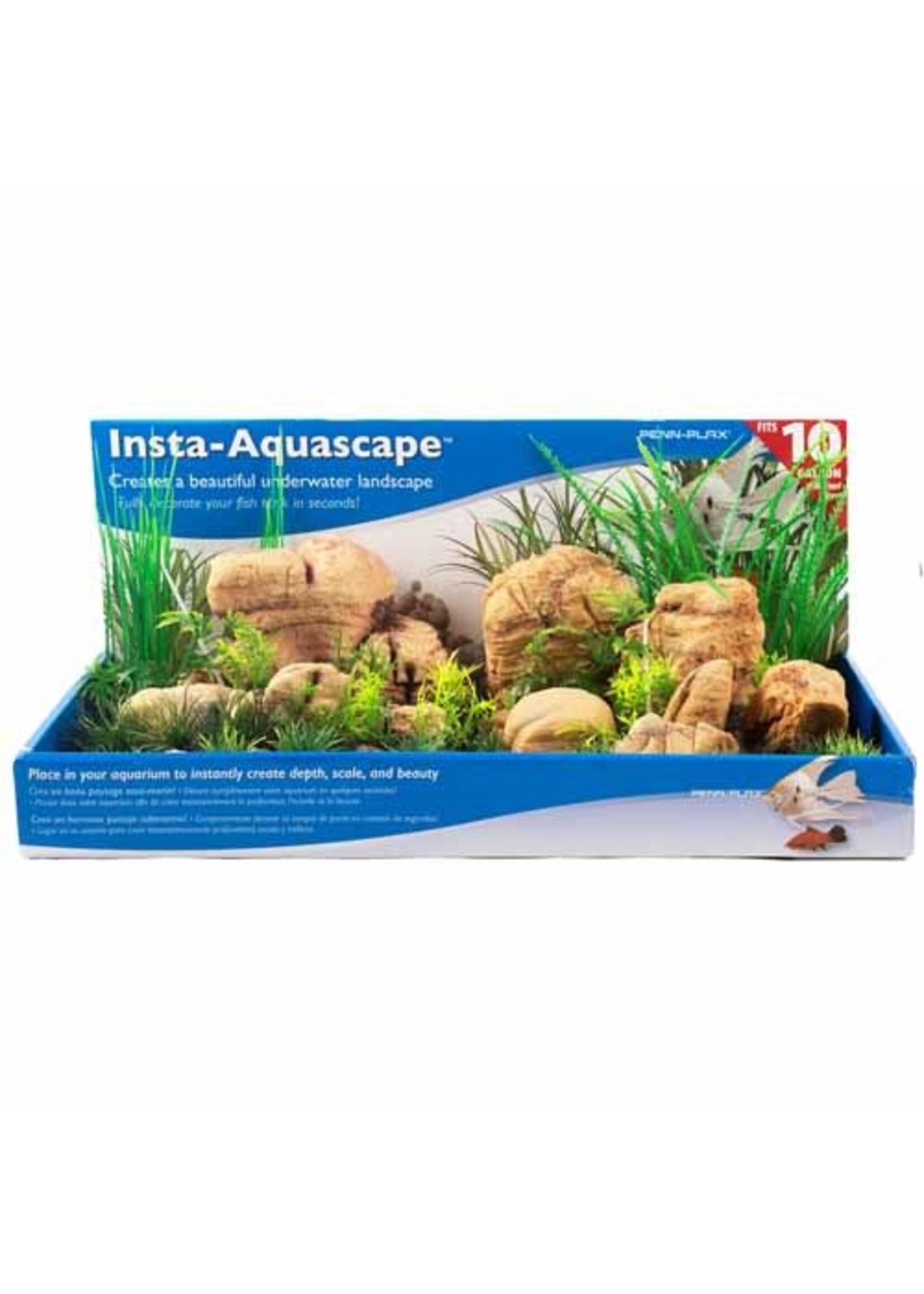 Penn Plax Penn Plax Insta-Aquascape 2pc Natural Look for 10gallon