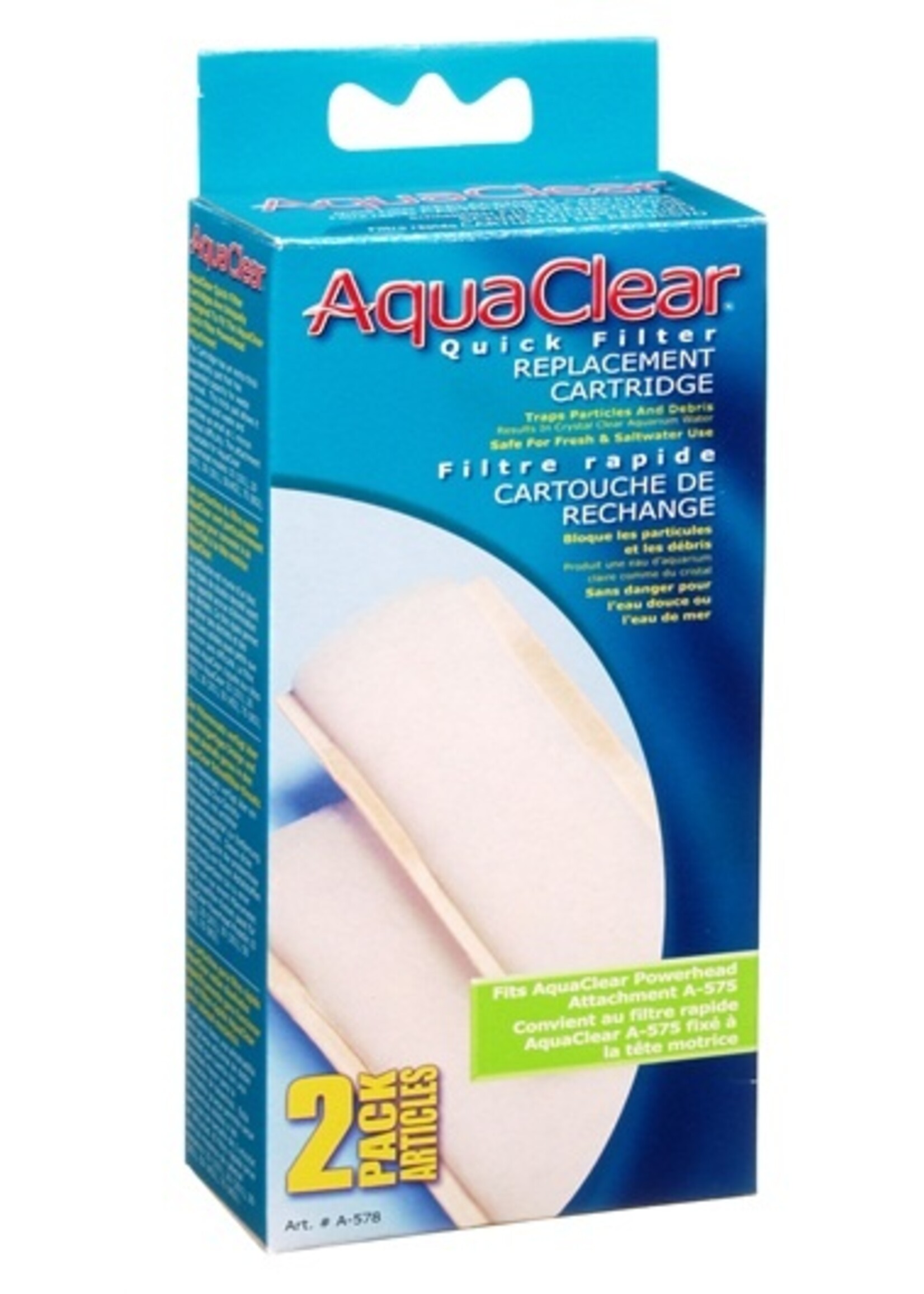 AquaClear AquaClear Quick Filter Replacement Cartridge 2pack