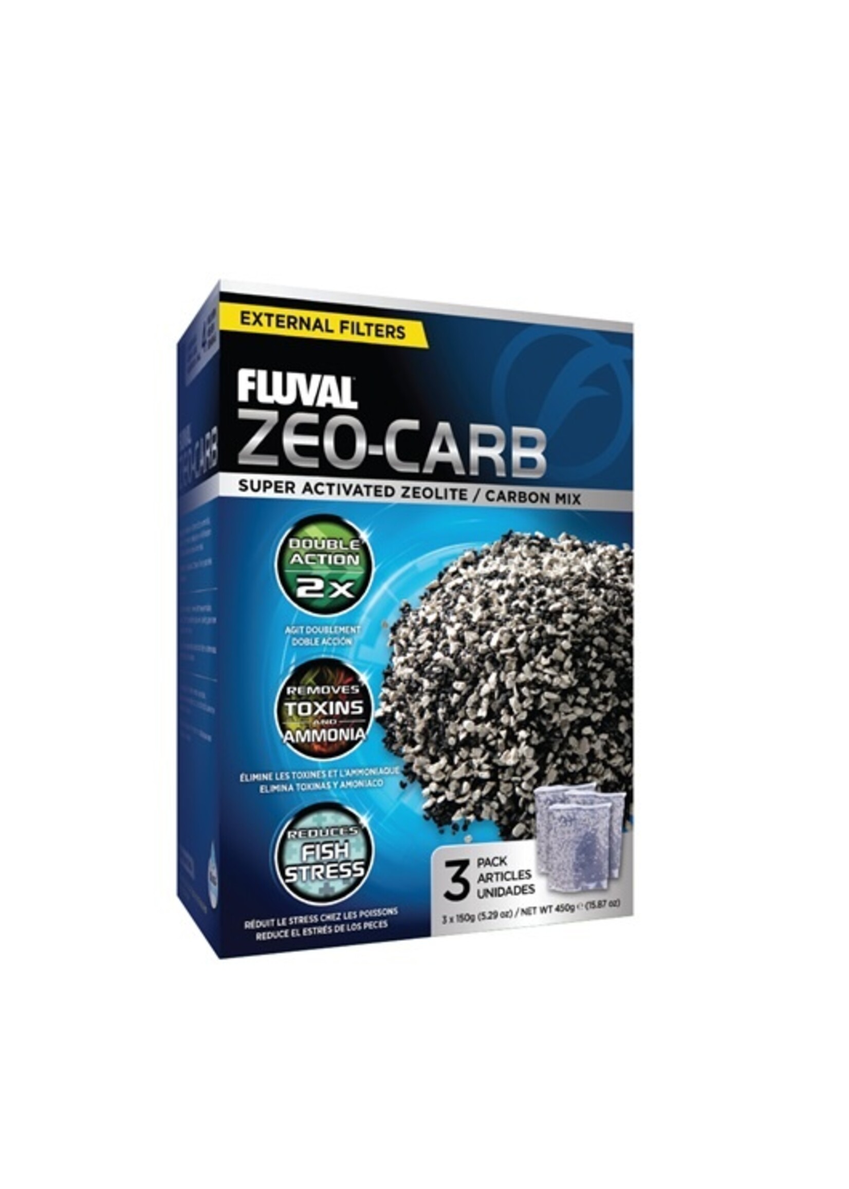Fluval Fluval Zeo-Carb 3 x 150g