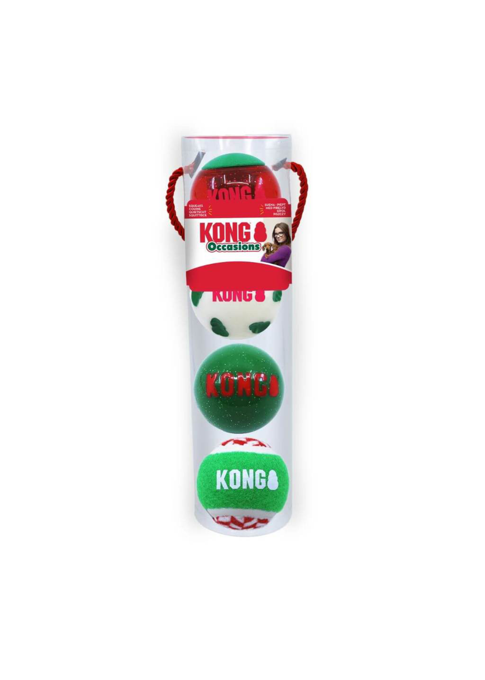 Kong Kong XMAS Occasions Balls Medium 4pack
