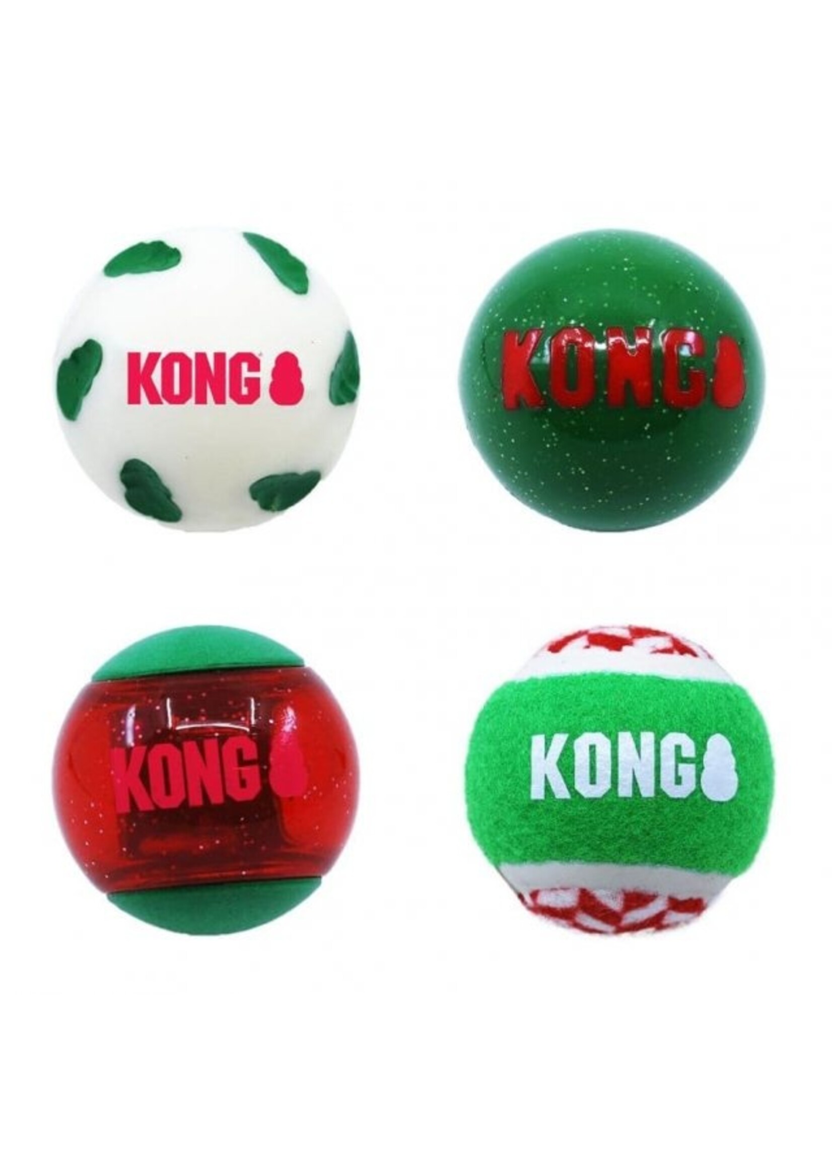 Kong Kong XMAS Occasions Balls Medium 4pack