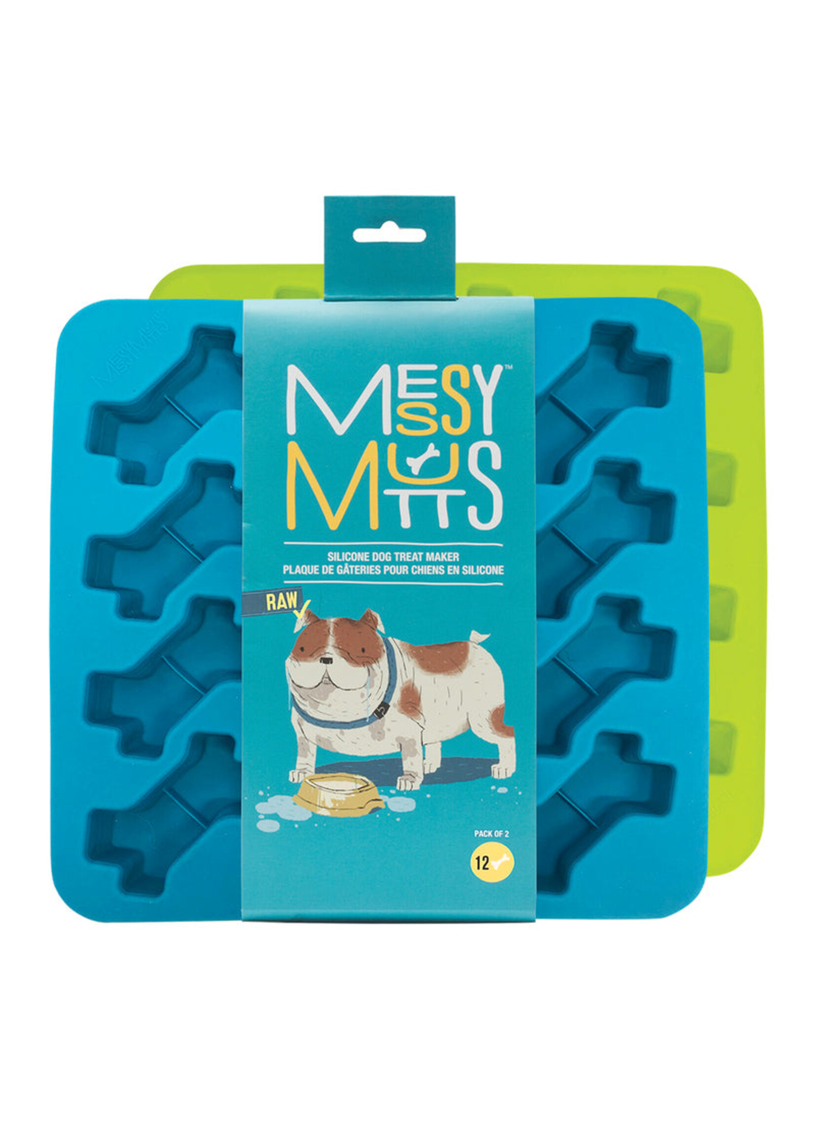 Messy Mutts Messy Mutts Silicone Bone Treat Maker 2pack