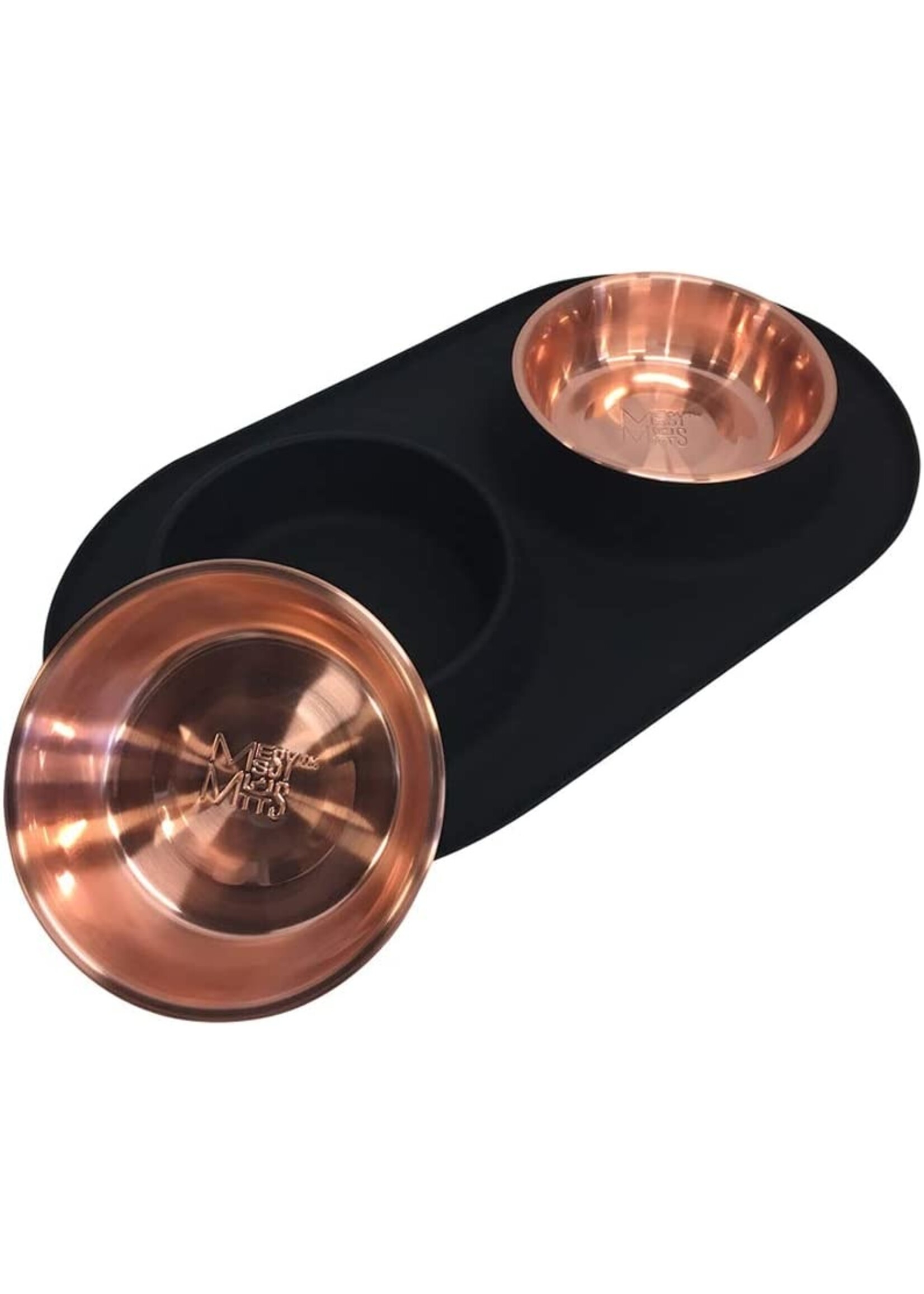 Messy Mutts Messy Mutts Double Silicone Feeder Special Edition Copper