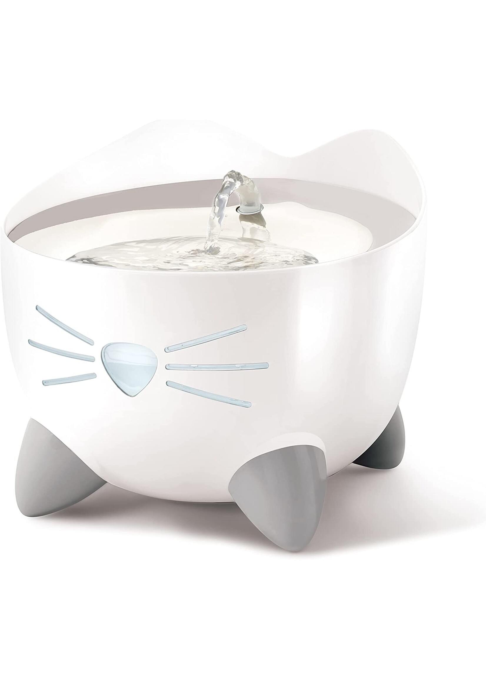 Catit Catit PIXI Fountain White w/Stainless Steel Top 2.5L
