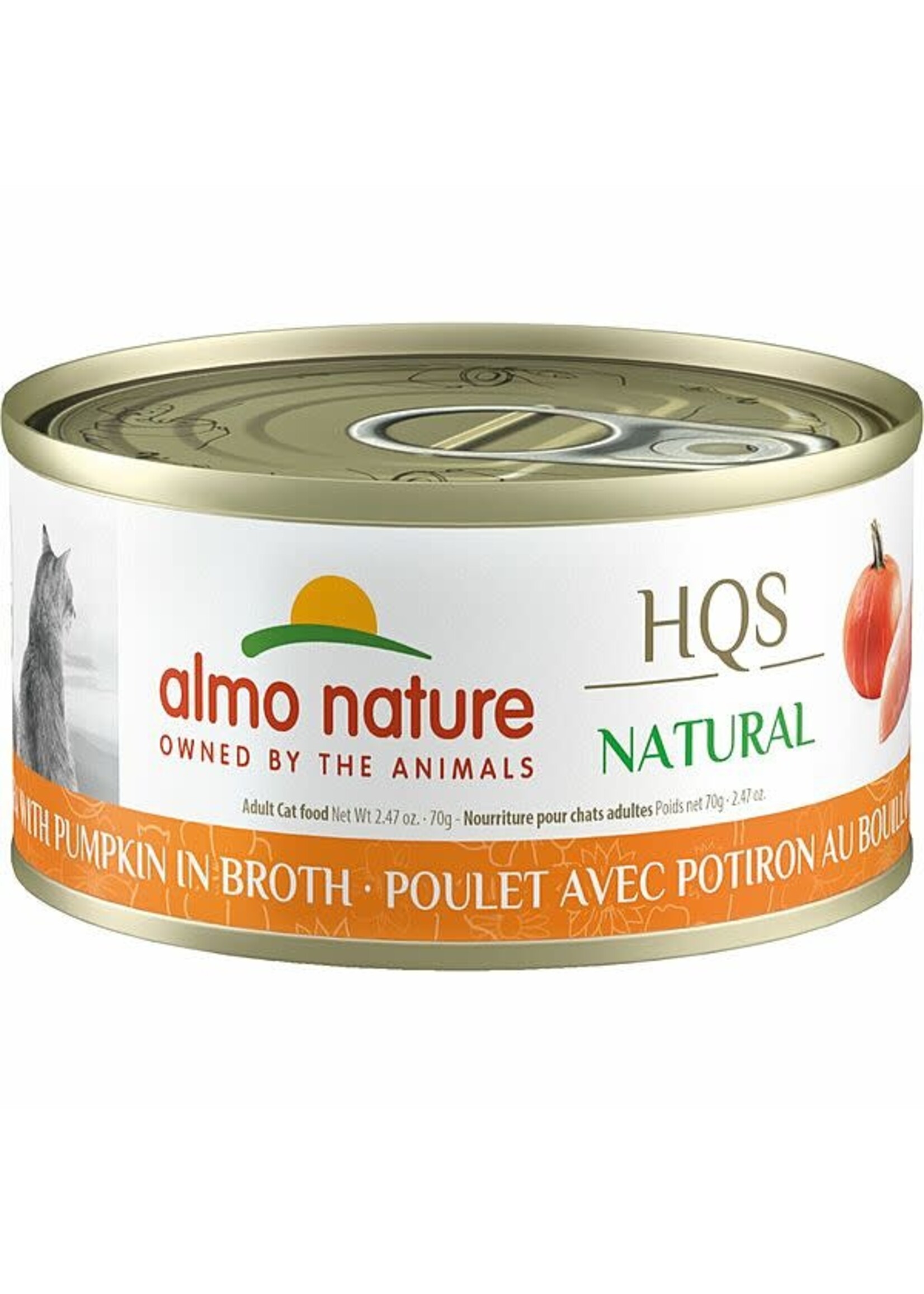 almo Nature Almo Nature Cat HQS Natural Chicken W/ Pumpkin in Broth 70gm