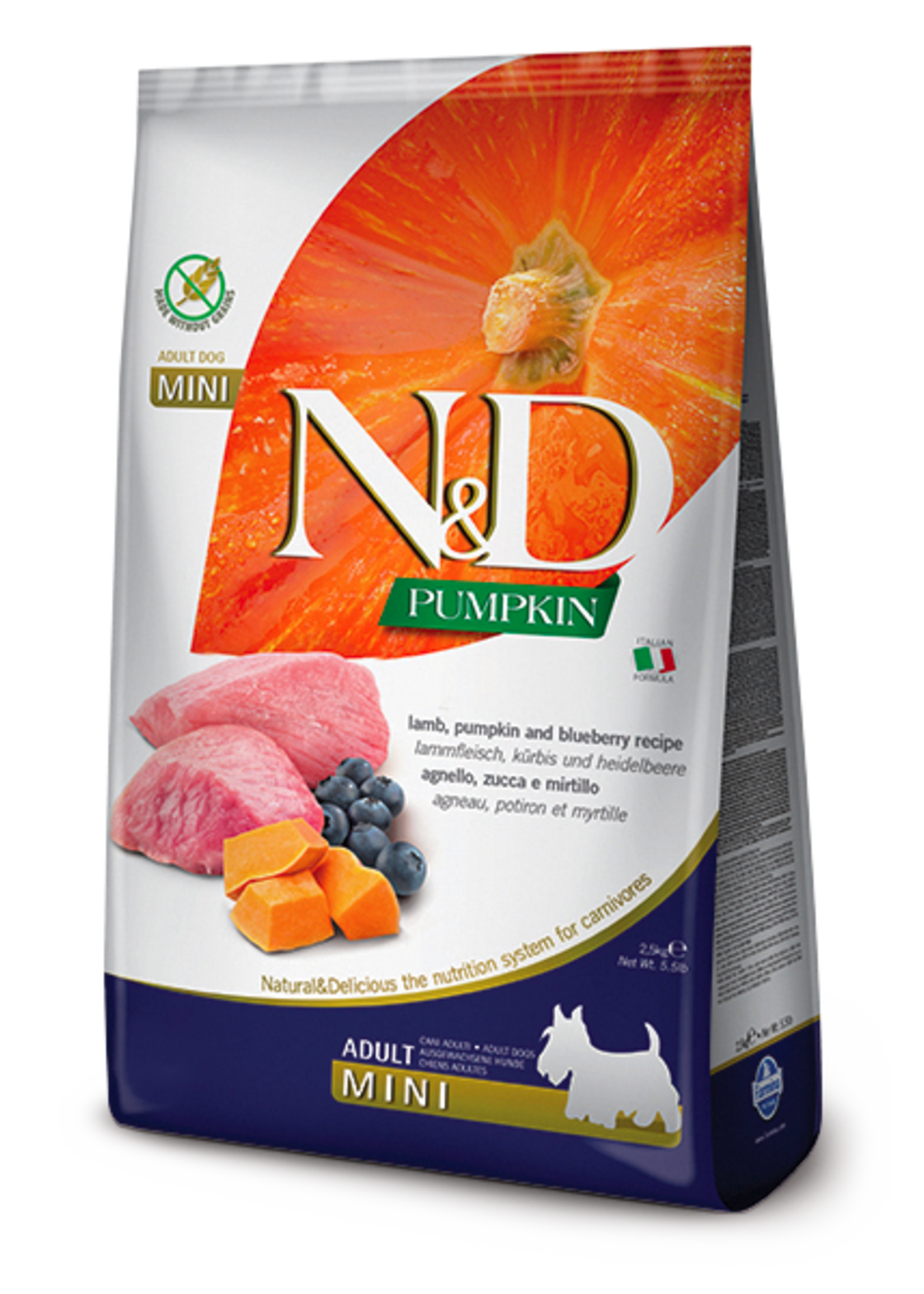 Farmina Farmina N&D Dog Pumpkin Lamb & Blueberry Mini