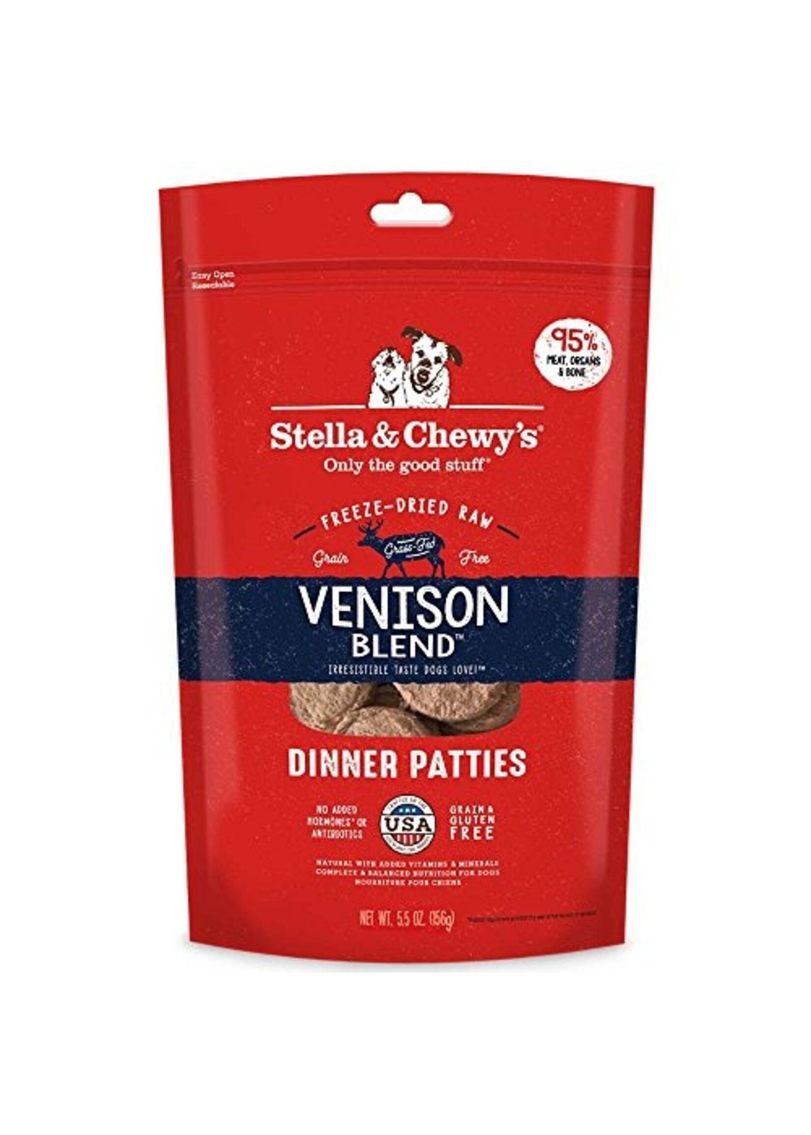 Stella and Chewy's Stella's FD Dinner Patties Venison Blend