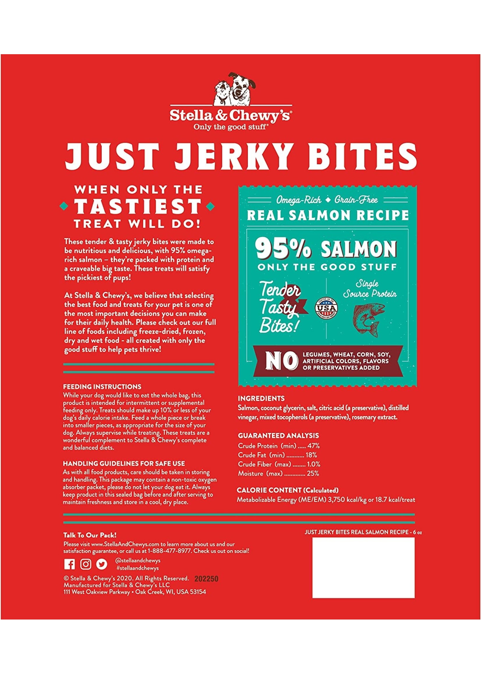Stella and Chewy's Stella & Chewy's Just Jerky Bites Salmon 6oz