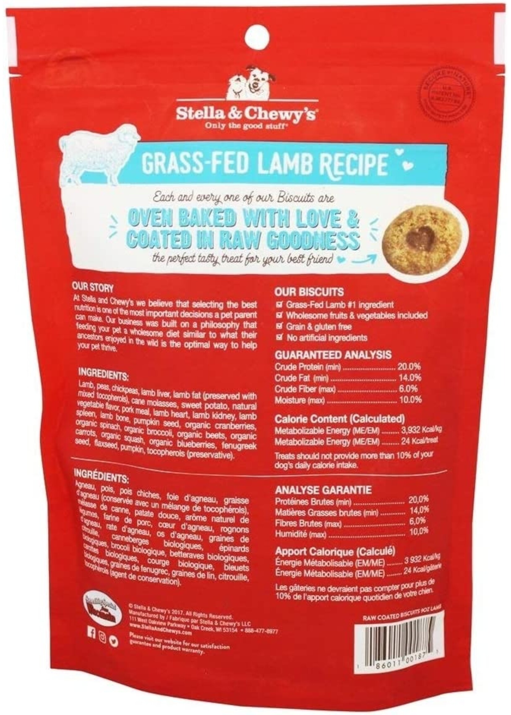 Stella and Chewy's Stella & Chewy's Raw Coated Biscuit Lamb 9oz
