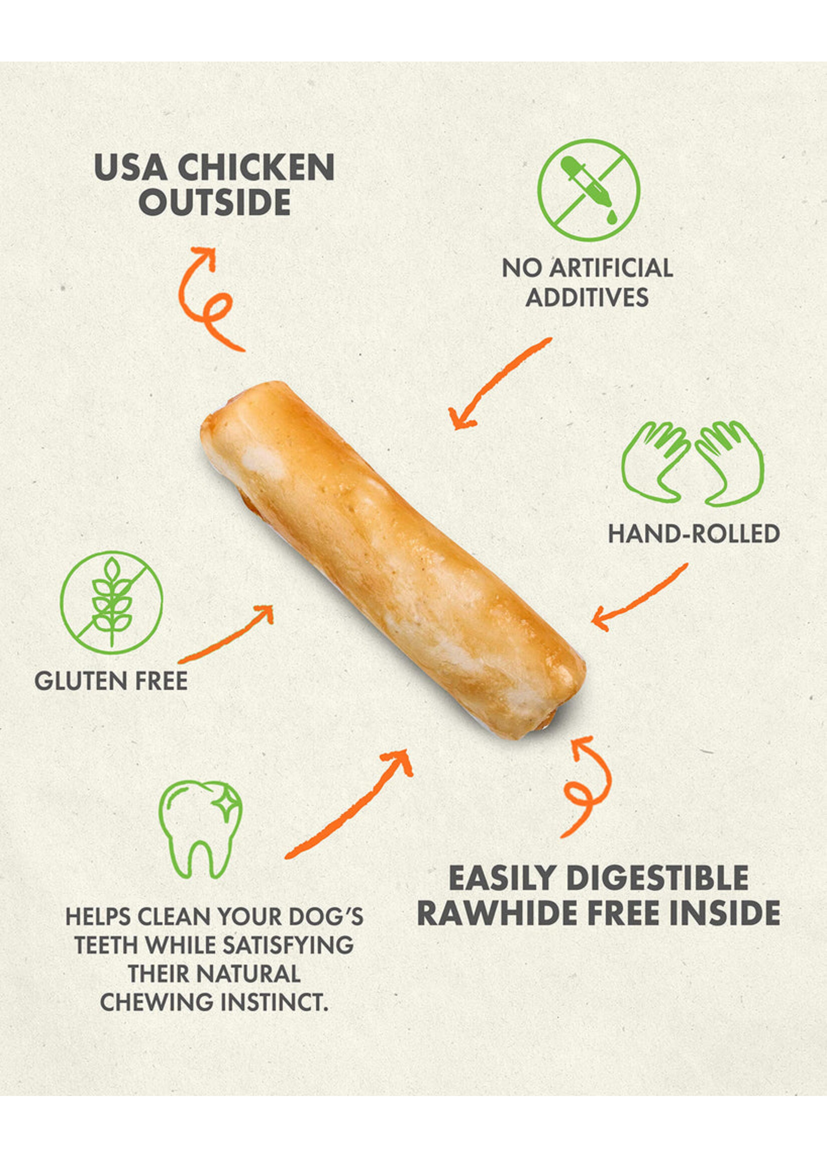 Canine Naturals Hide Free Canine Naturals Hide-Free Chicken Rolls