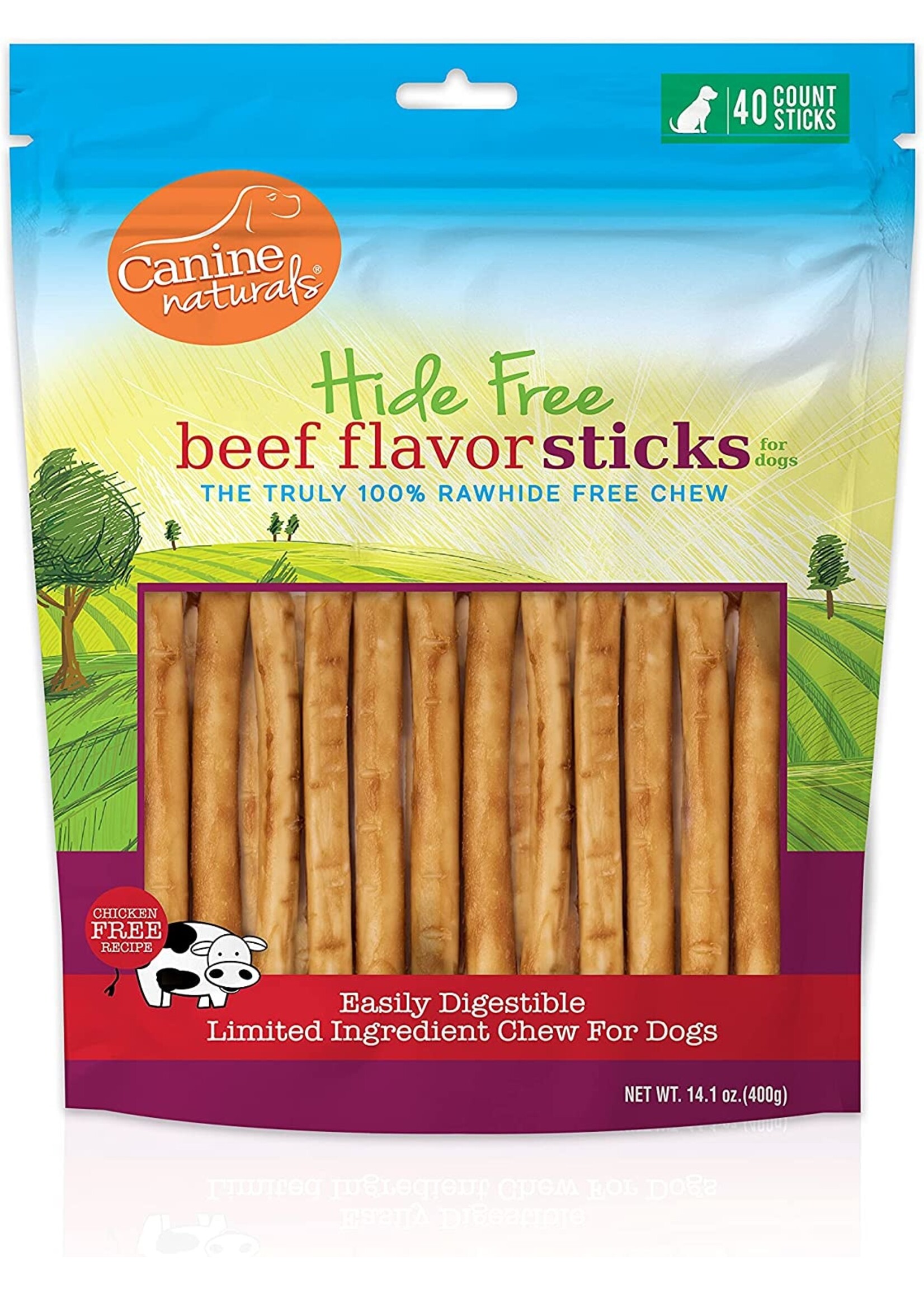 Canine Naturals Hide Free Canine Naturals Hide-Free Beef Sticks 5"