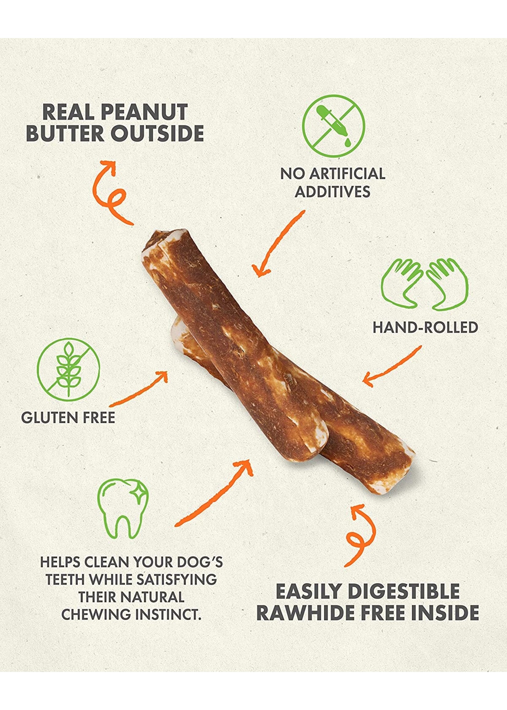 Canine Naturals Hide Free Canine Naturals Hide-Free Peanut Butter Roll