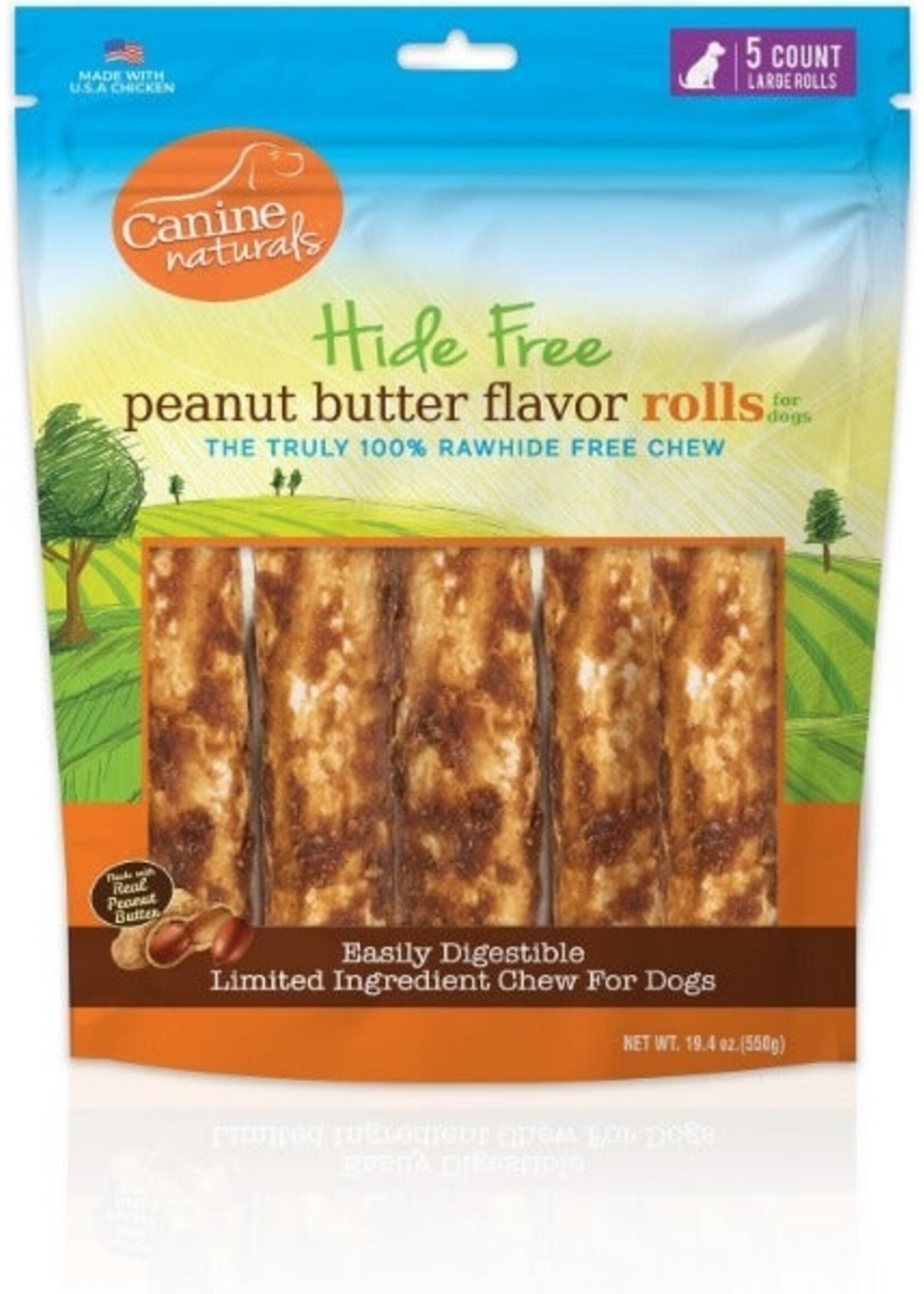 Canine Naturals Hide Free Canine Naturals Hide-Free Peanut Butter Roll