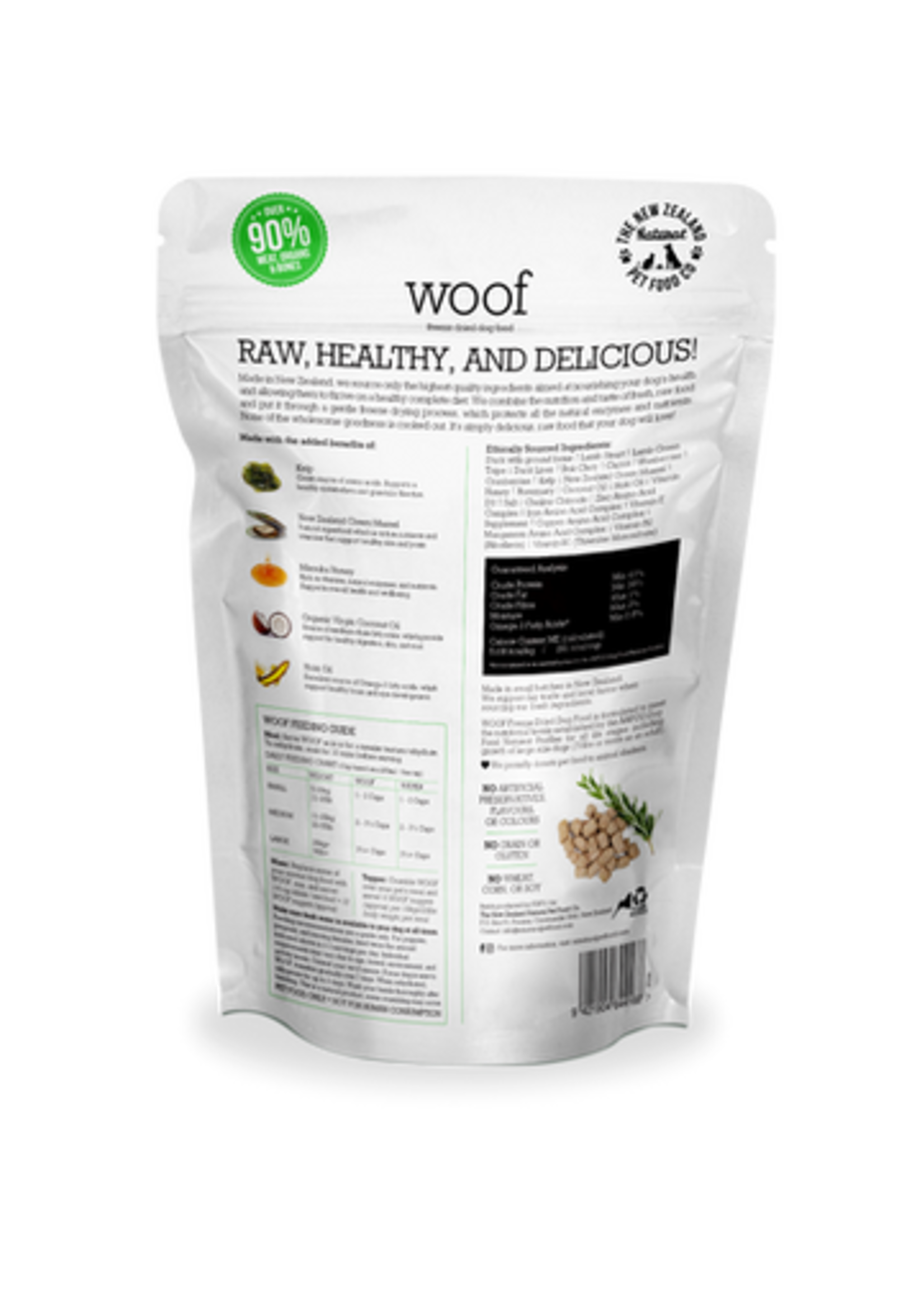 New Zealand Natural Pet Food Co NZ Natural Pet Food Co. Woof Duck Freeze Dried