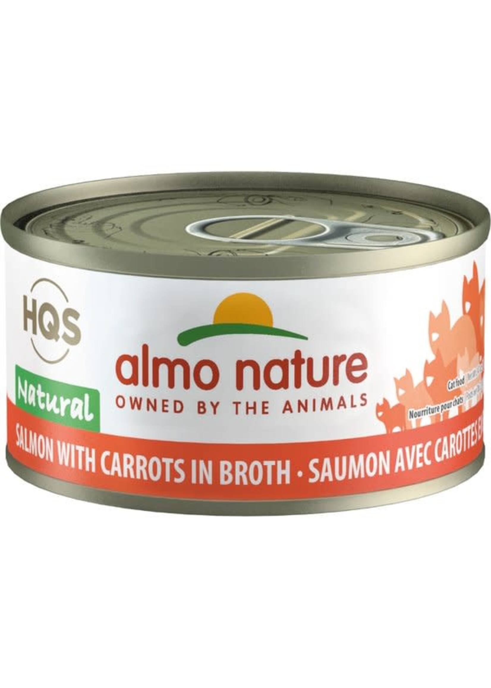 almo Nature Almo Nature Cat HQS Natural Salmon w/ Carrots in Broth 70gm
