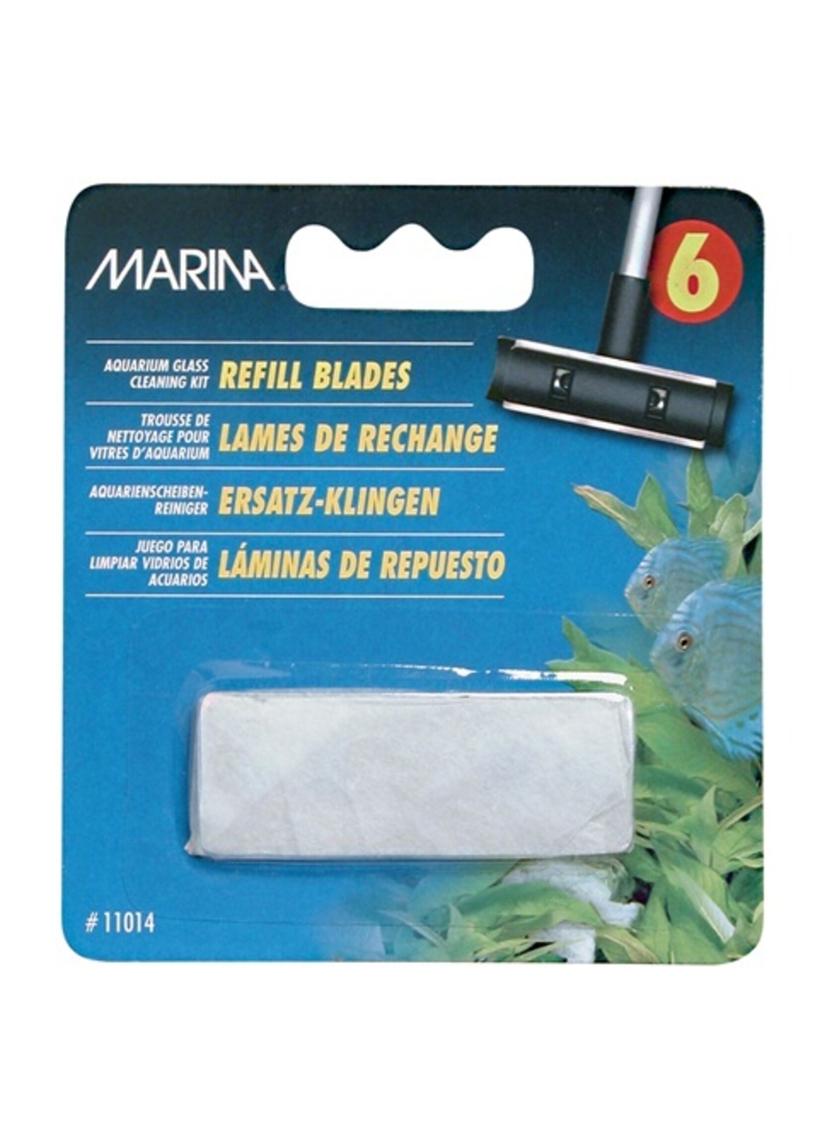 Marina Marina Aquarium Glass Cleaning Refill Blades 6pack
