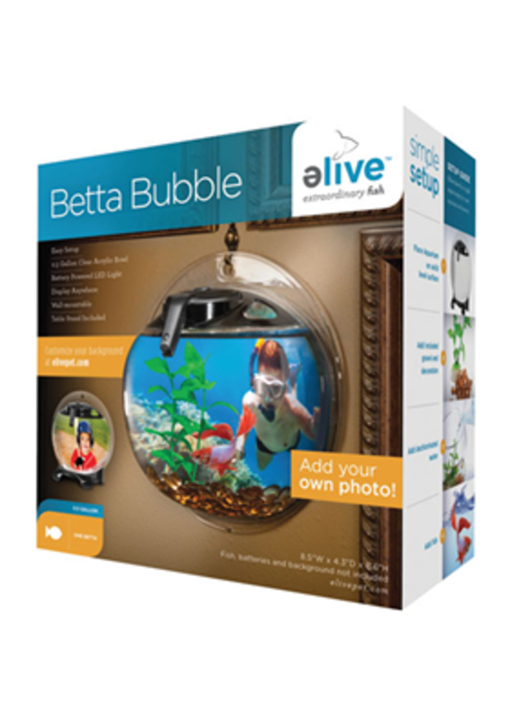 Elive Elive Betta Bubble 0.5gallon Black