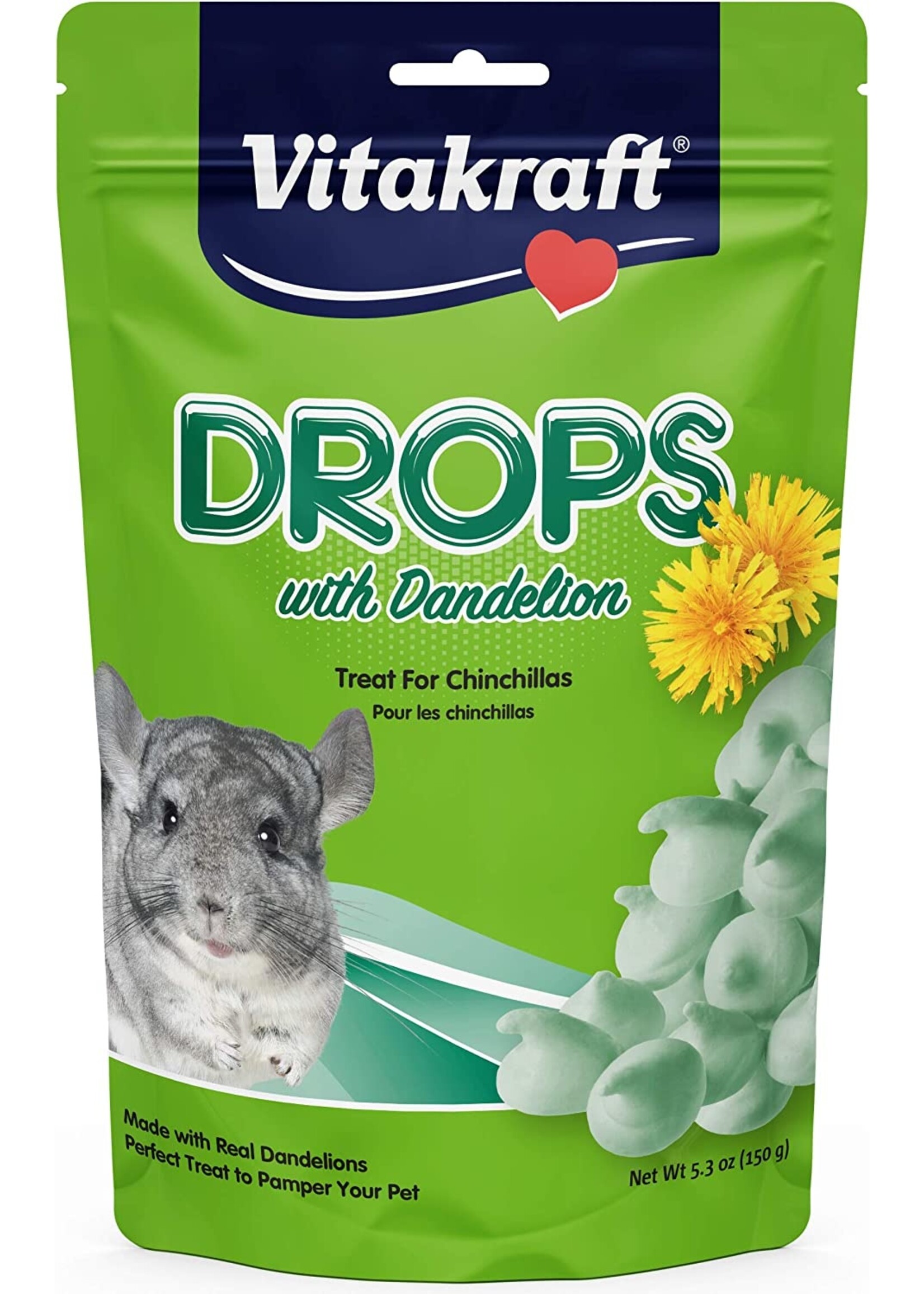 Vitakraft Vitakraft Chinchilla Drops w/ Dandelion 5.3oz
