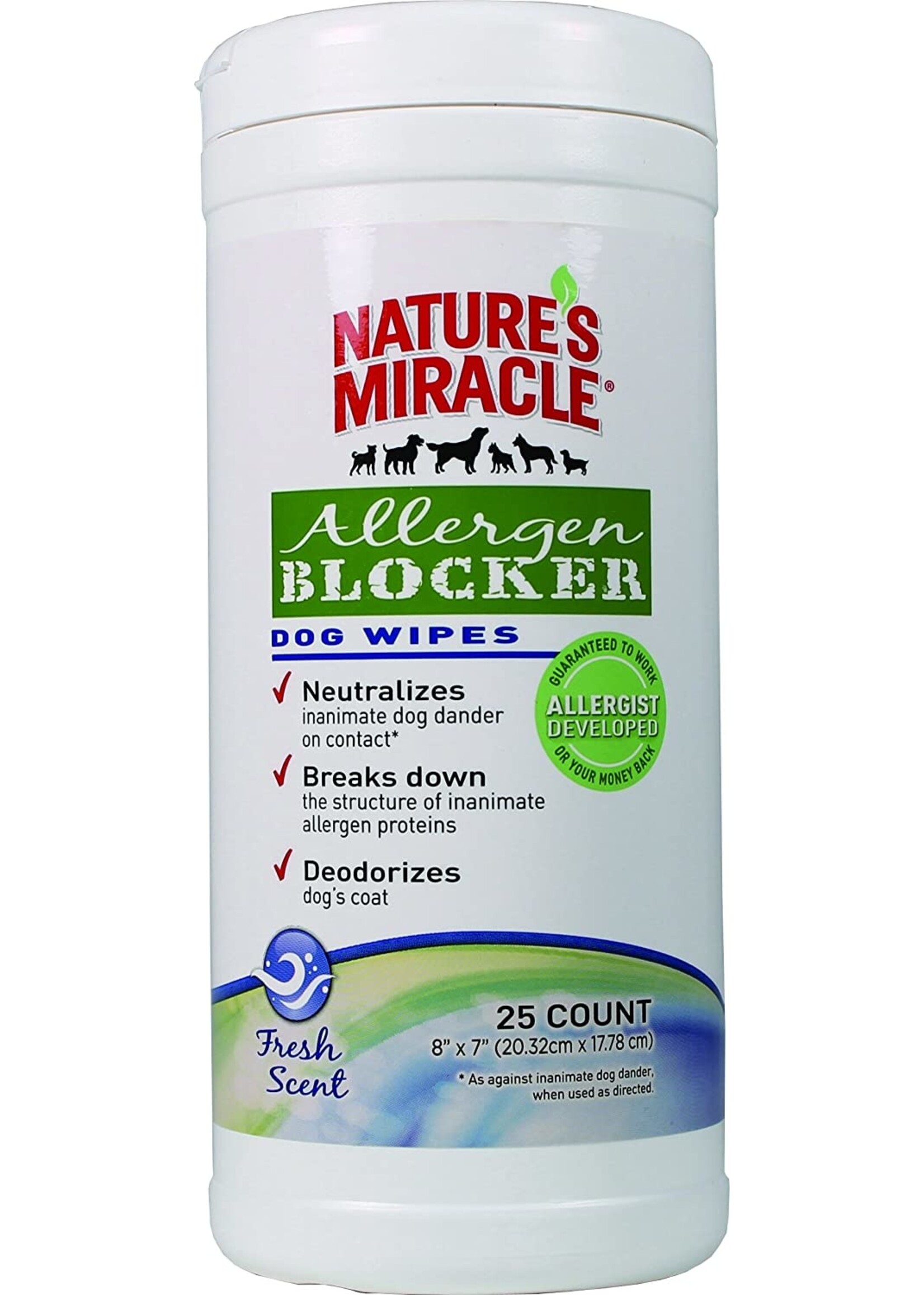 Nature's Miracle Allergen Blocker Dog Wipes 50 ct (NM-5443) – Luving Pets