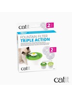 Catit Catit Triple Action Fountain Filter 2pack