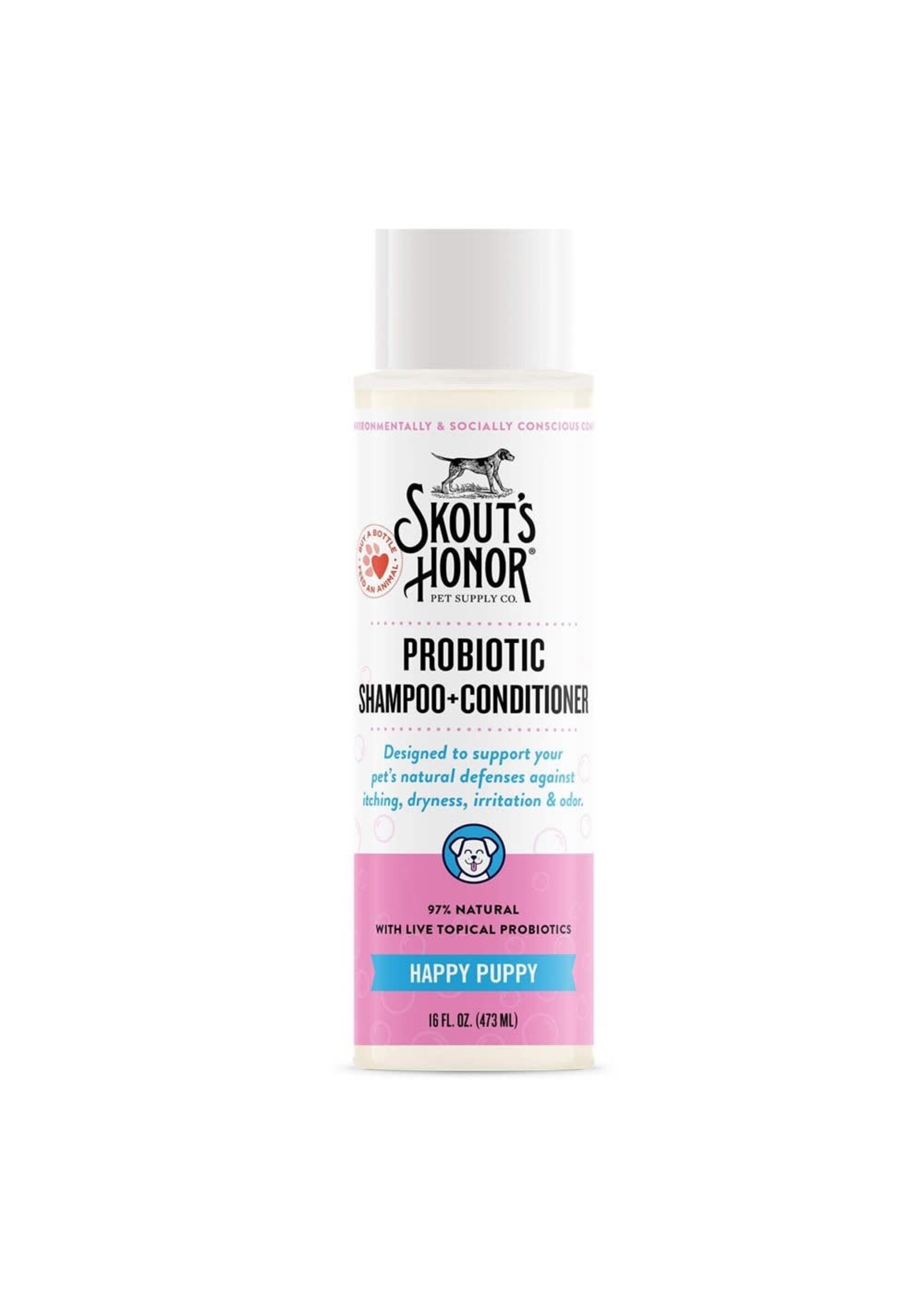 Skout's Honor Skout's Honor Probiotic Shampoo + Conditioner 16oz Happy Puppy