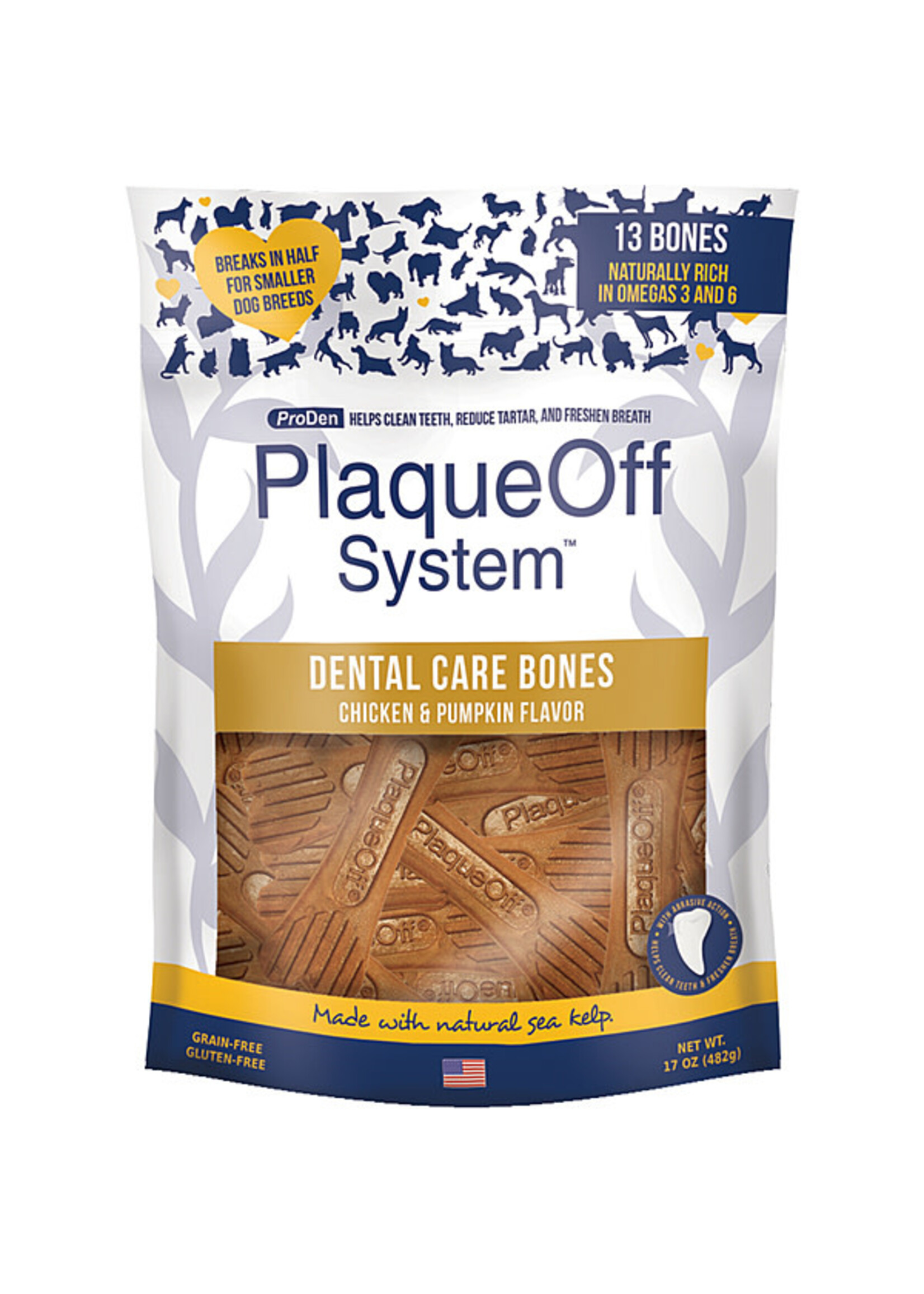 Swedencare Plaque Off ProDen Dental Bones Chicken & Pumpkin 17oz
